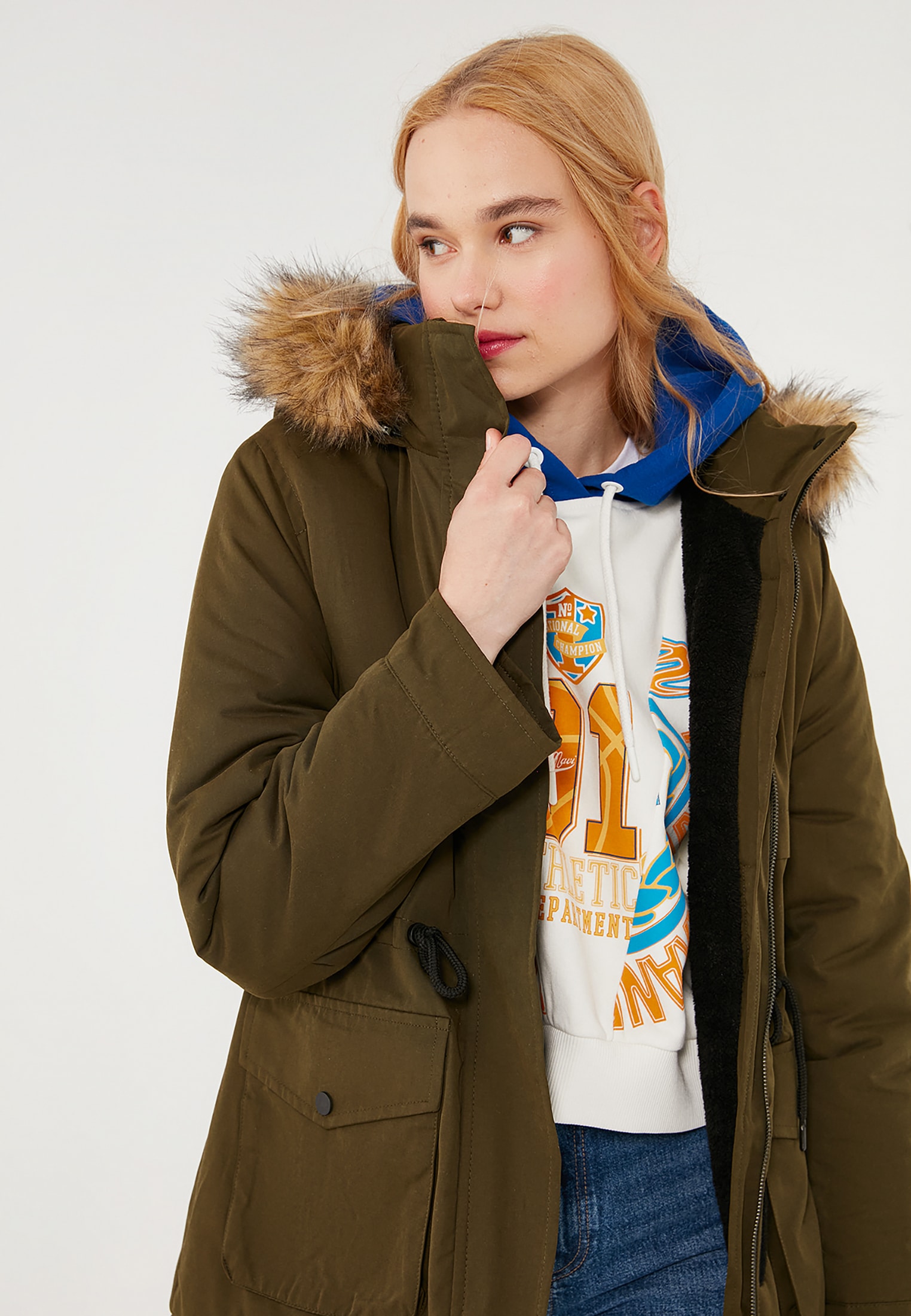 Mavi Parka »FUR PARKA« Parka mit Innenfutter GU7181