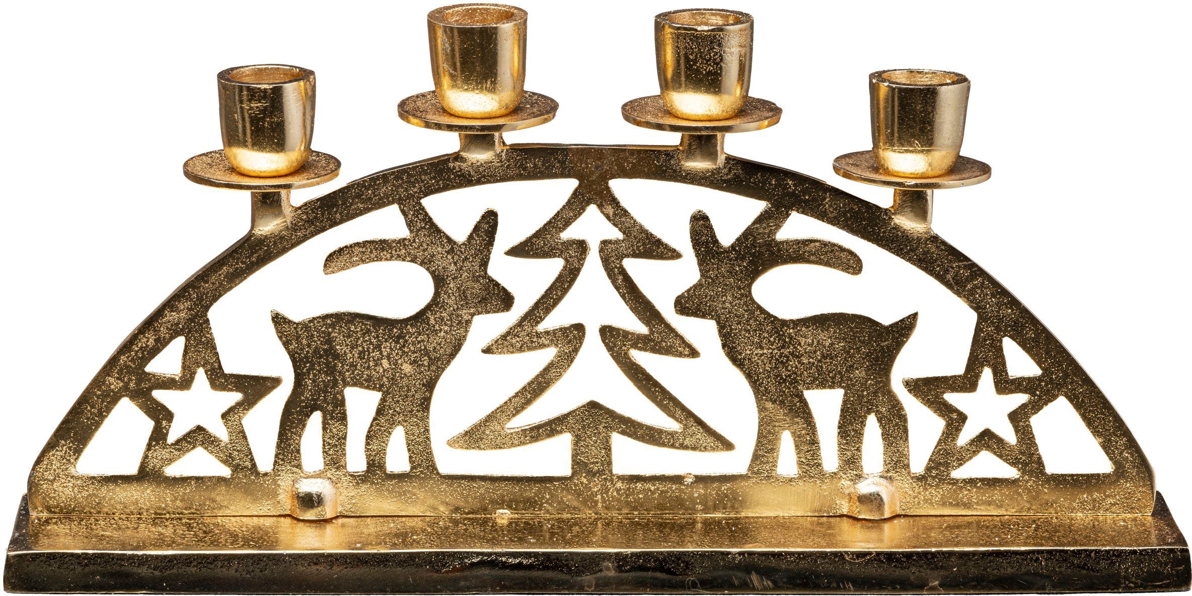 Creativ deco Kerzenhalter »Adventsleuchter Weihnach...