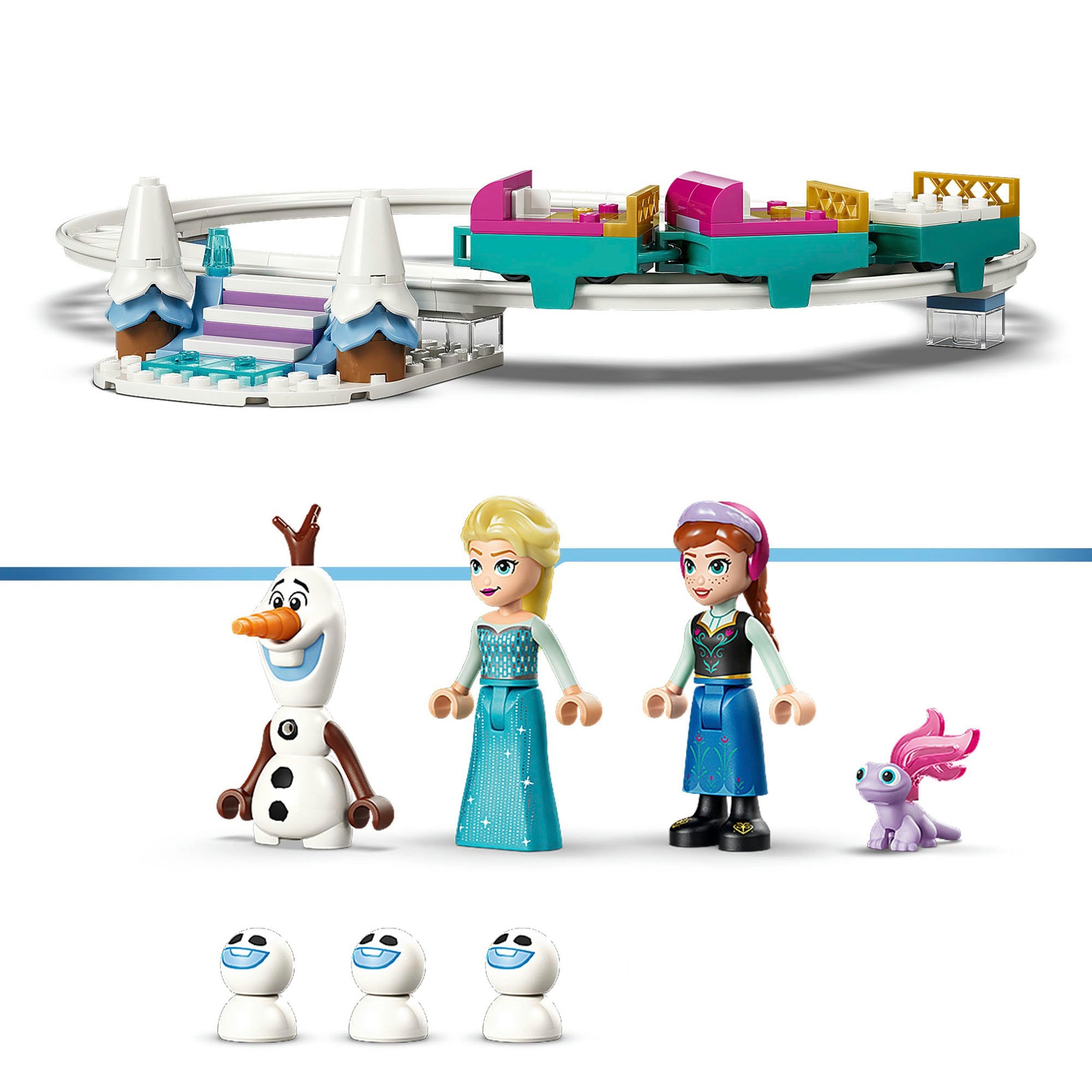 LEGO® Konstruktionsspielsteine »Elsas Schlittenfahrt um den Eispalast (43281), LEGO Disney Princess« Made in Europe