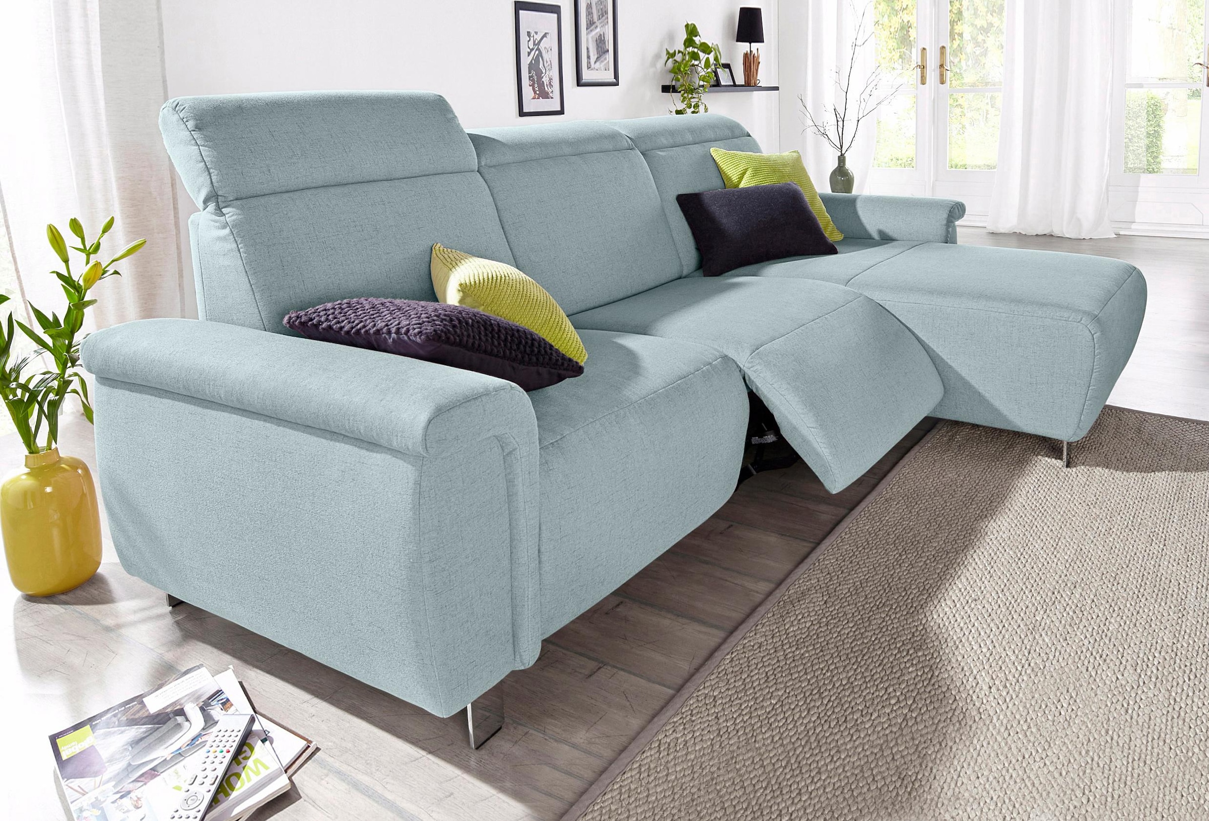 sit&more Ecksofa »Township L-Form«, wahlweise mit elektrischer Wallfree-Funktion