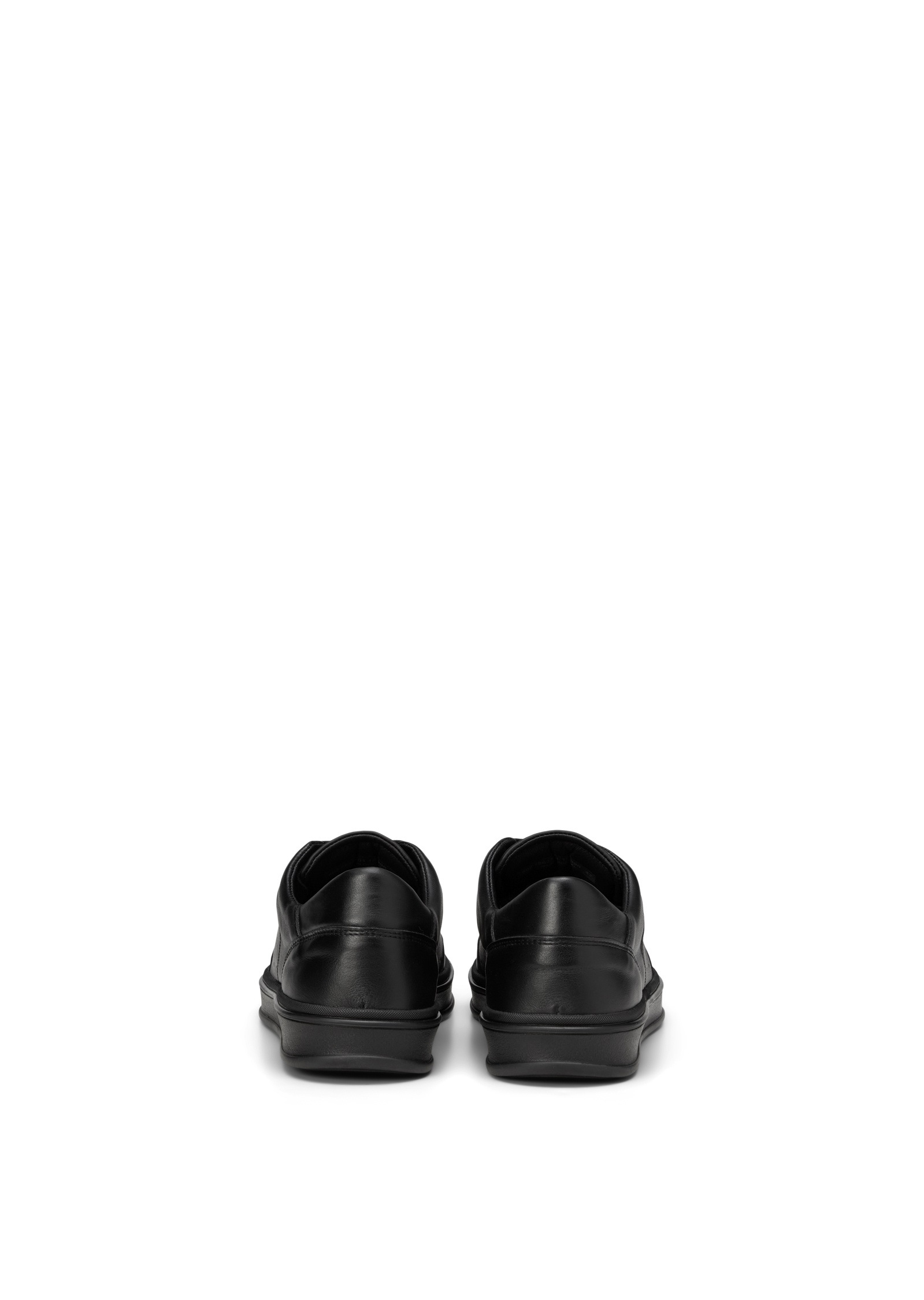 Sneaker MARC O'POLO "aus natürlichem Rindleder", Herren, Gr. 40, schwarz, Obermaterial: 100% Leder (Rind), unifarben, Schuhe Sneaker 3