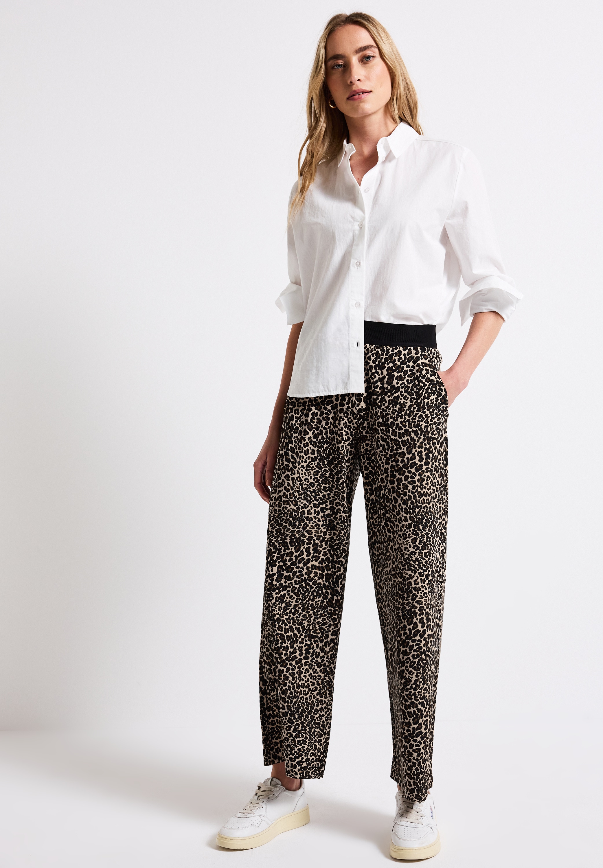STREET ONE Jerseyhose, High Waist
