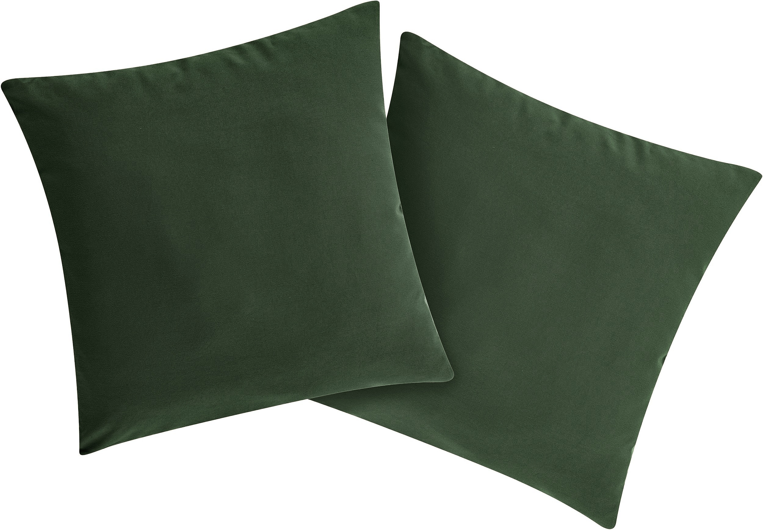 Bruno Banani Dekokissen "Lagan" 2-er Set, einfarbig, Kissenhüllen ohne Füllung, 40 x 40 cm
