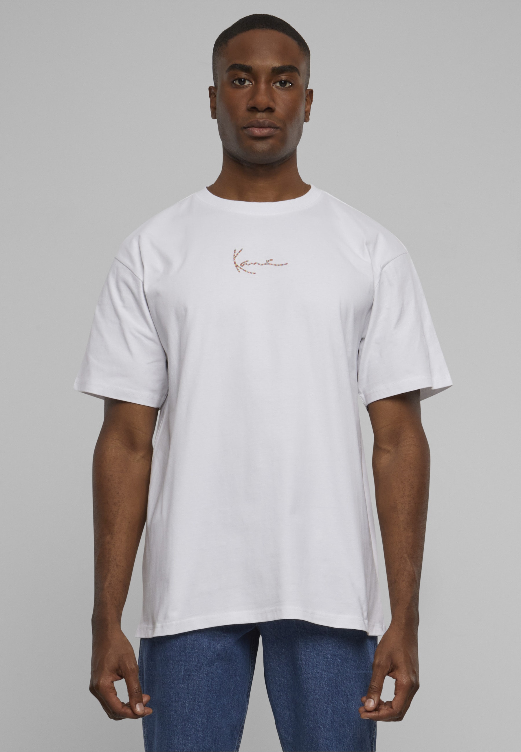 Karl Kani T-Shirt »Karl Kani Herren Small Signature Multicolor Logo Tee white« 1