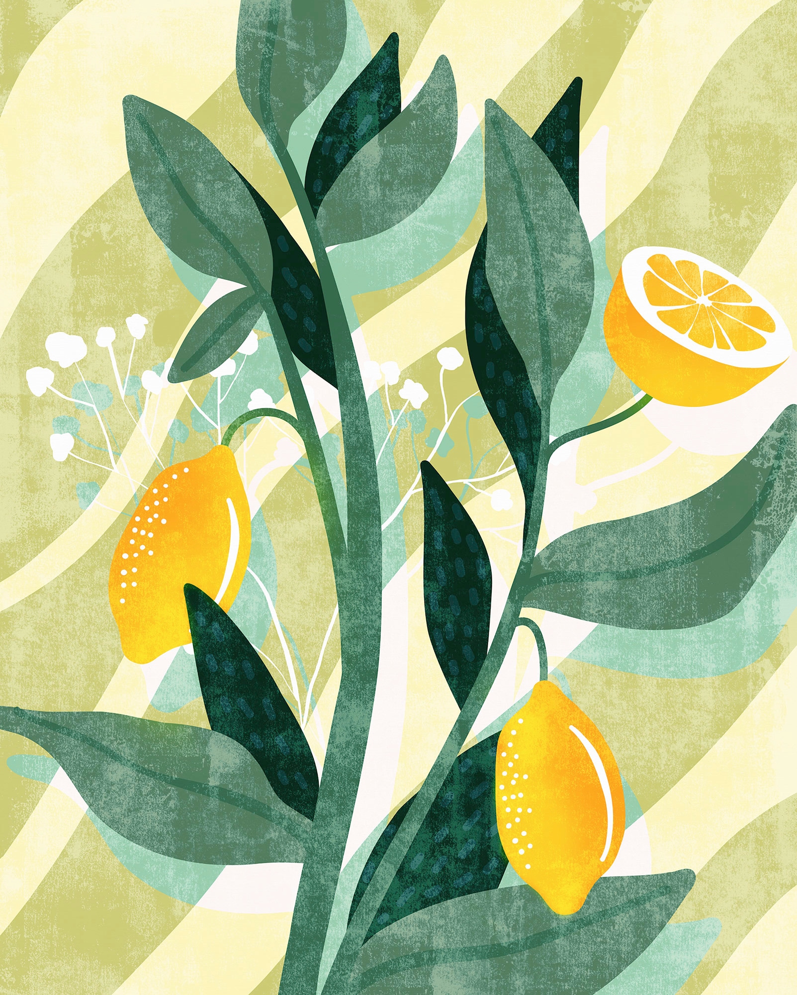 Vliestapete »Lemon Fresh«, 200x250 cm (Breite x Höhe)