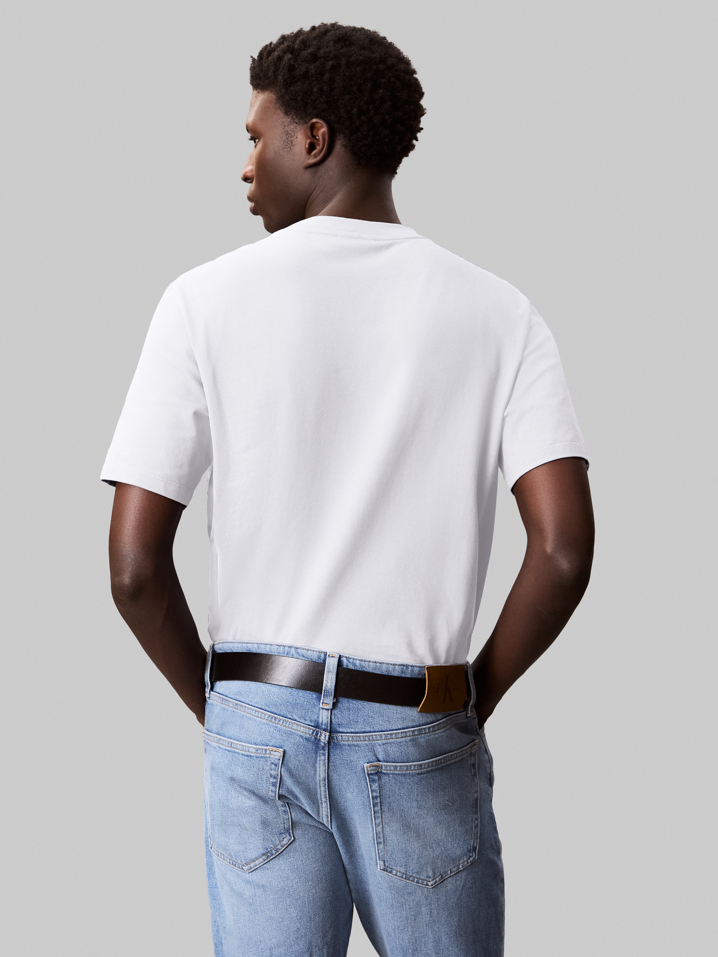 Thumbnail - Calvin Klein T-Shirt "SS STRETCH PIQUE NANO EASY TEE" Mit Rundhalsausschnitt