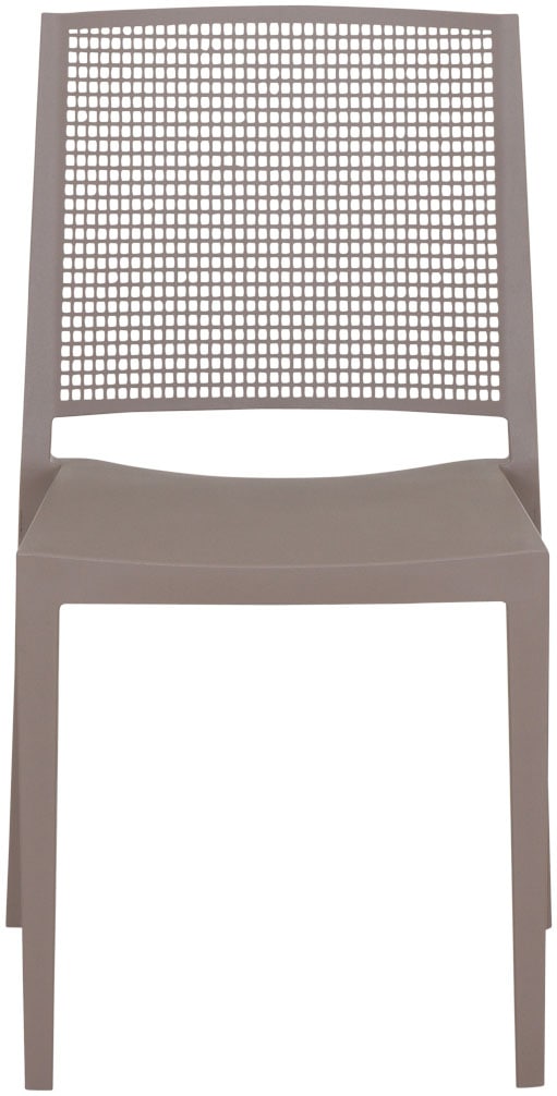 Siena Garden Gartensessel »Square 2er Set Stapelstuhl taupe« Set, 2 Stk. tlg. Gestell, Polypropylen/Glasfaser