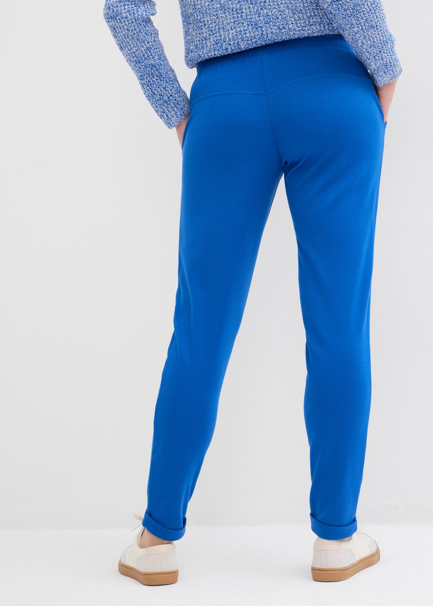 bonprix Jerseyhose  aus Viskose, Polyester und Elasthan, mit Bequembund und Kordelzug