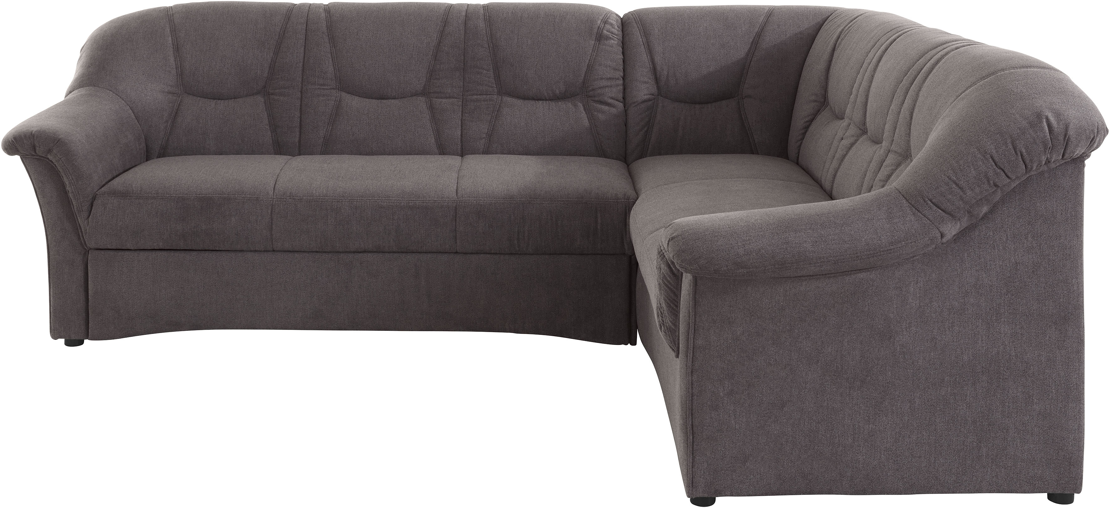 DOMO collection 1100000002199 "SARAFINA 240x190 cm, auch mit Federkern für mehr Sitzkomfort" whlw. mit Bettfunktion, elegantes Design, L-Form