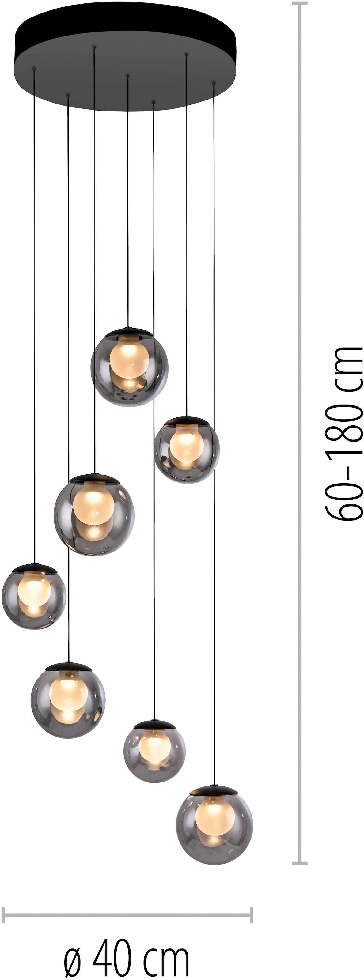 Neuhaus PURE LED Pendelleuchte »PURE Popup« LED-Board 1 Stk. warmweiß - kaltweiß Comfort Lift, CCT, dimmbar über Fernbedienung