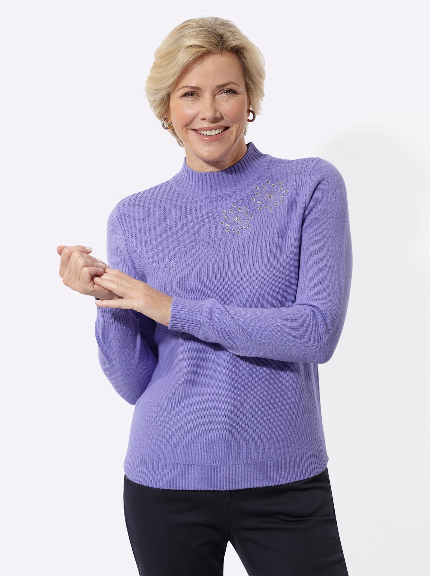 Classic Basics Strickpullover "Stehkragen-Pullover"