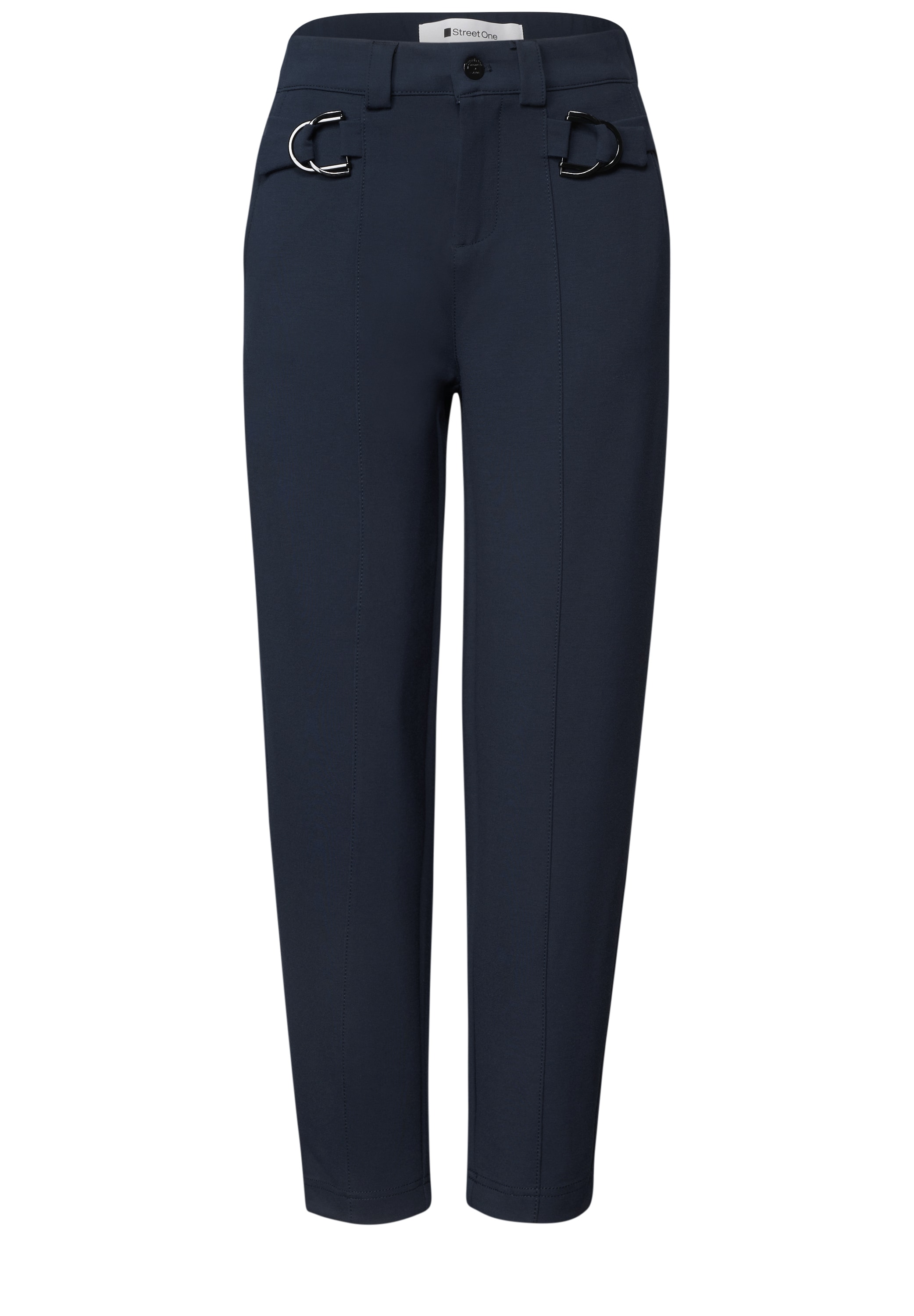 STREET ONE Stoffhose  mit Schnallen