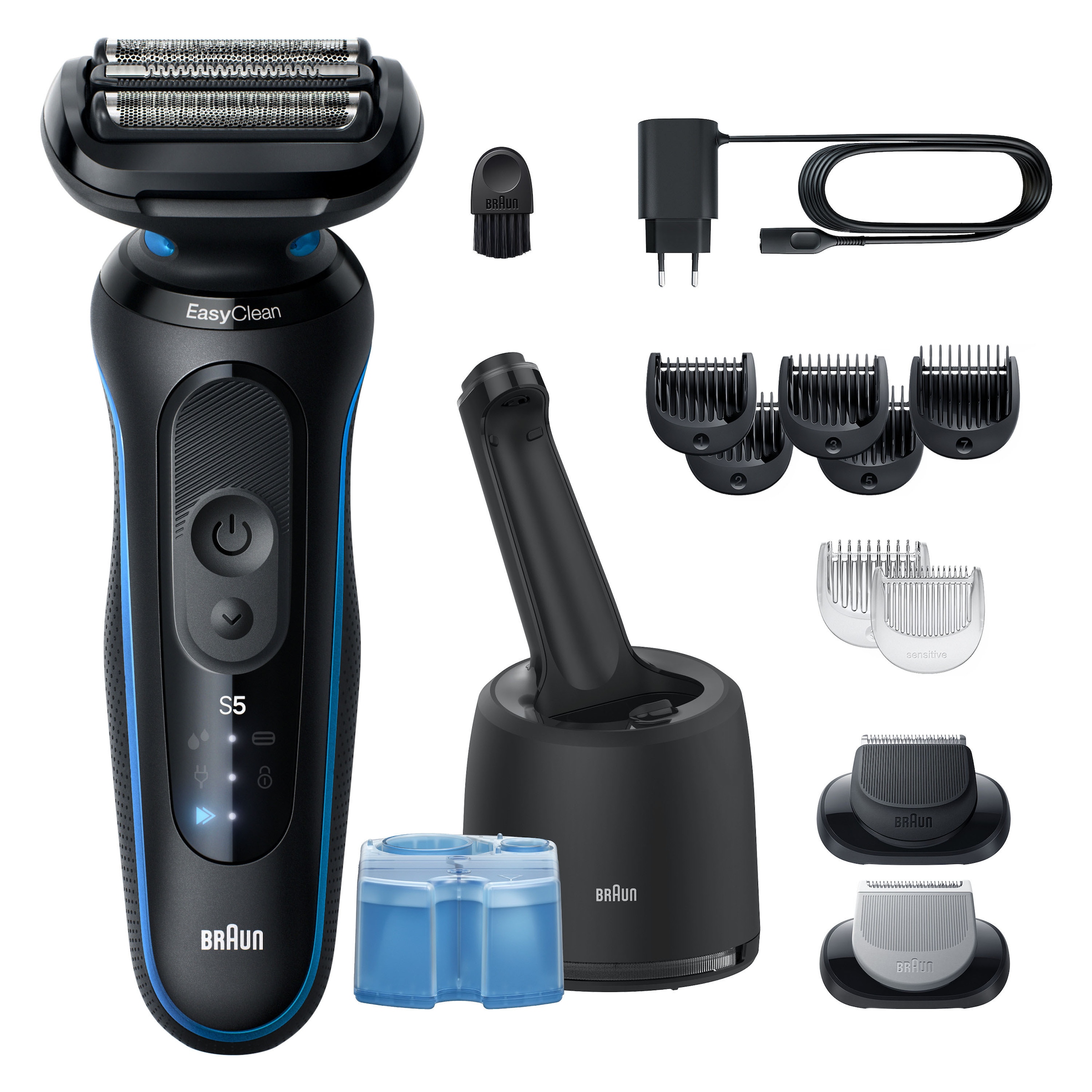 Braun Elektrorasierer »Series 5 52-B7650cc« Reinigungsstation Bis zu 50 Min, 4in1 SmartCare Center, +2 Aufsätze, 100% Wasserdicht