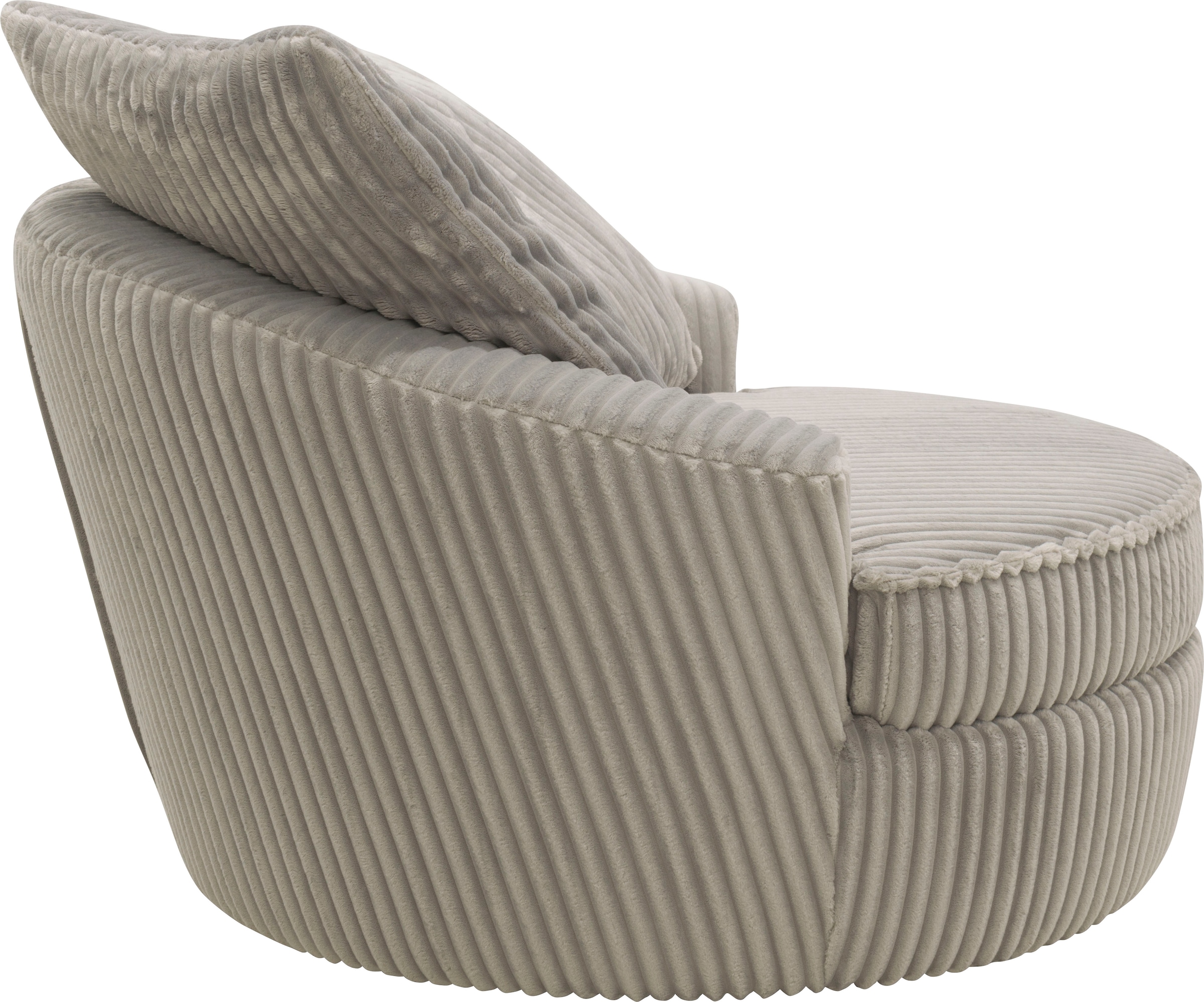 INOSIGN Drehsessel »AMECA, Love Seat XXL, Lese-Sessel, Big-Sessel 122 x 126 x 76 cm«, (1 St.), mit Mega-Cordstoff, Drehfunktion und Federkern