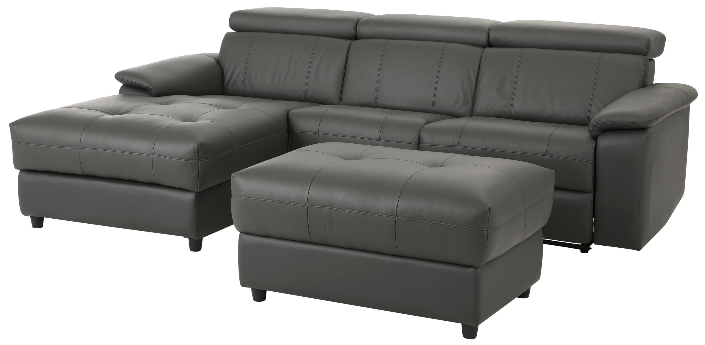 Home affaire Ecksofa »Binado, L-Form,«, mit manueller oder elektrischer Relaxfunktion mit USB-Anschluss