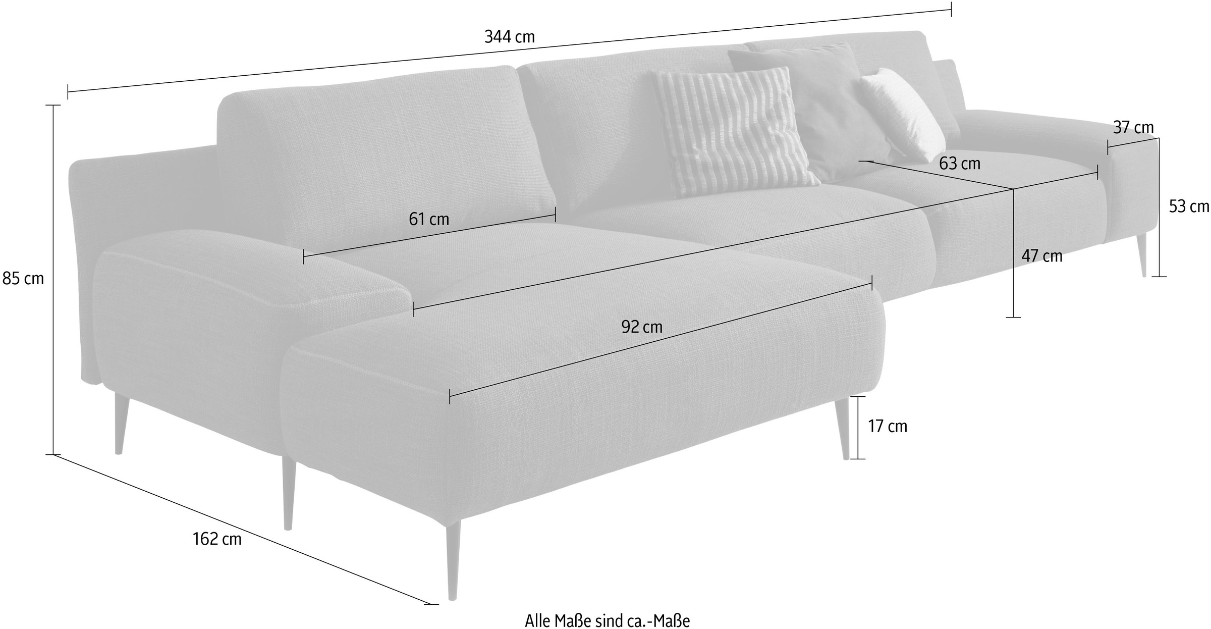 designwerk Ecksofa »Forma«, in hochwertiger Verarbeitung