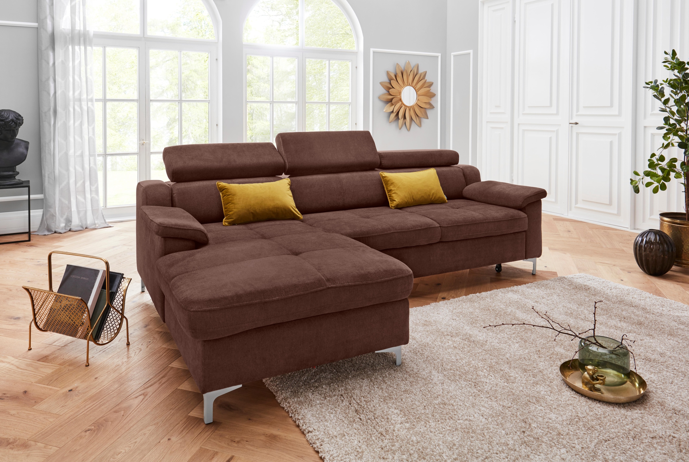 exxpo - sofa fashion Ecksofa "Florenz, komfortabel und bequem, tolle Detail günstig online kaufen