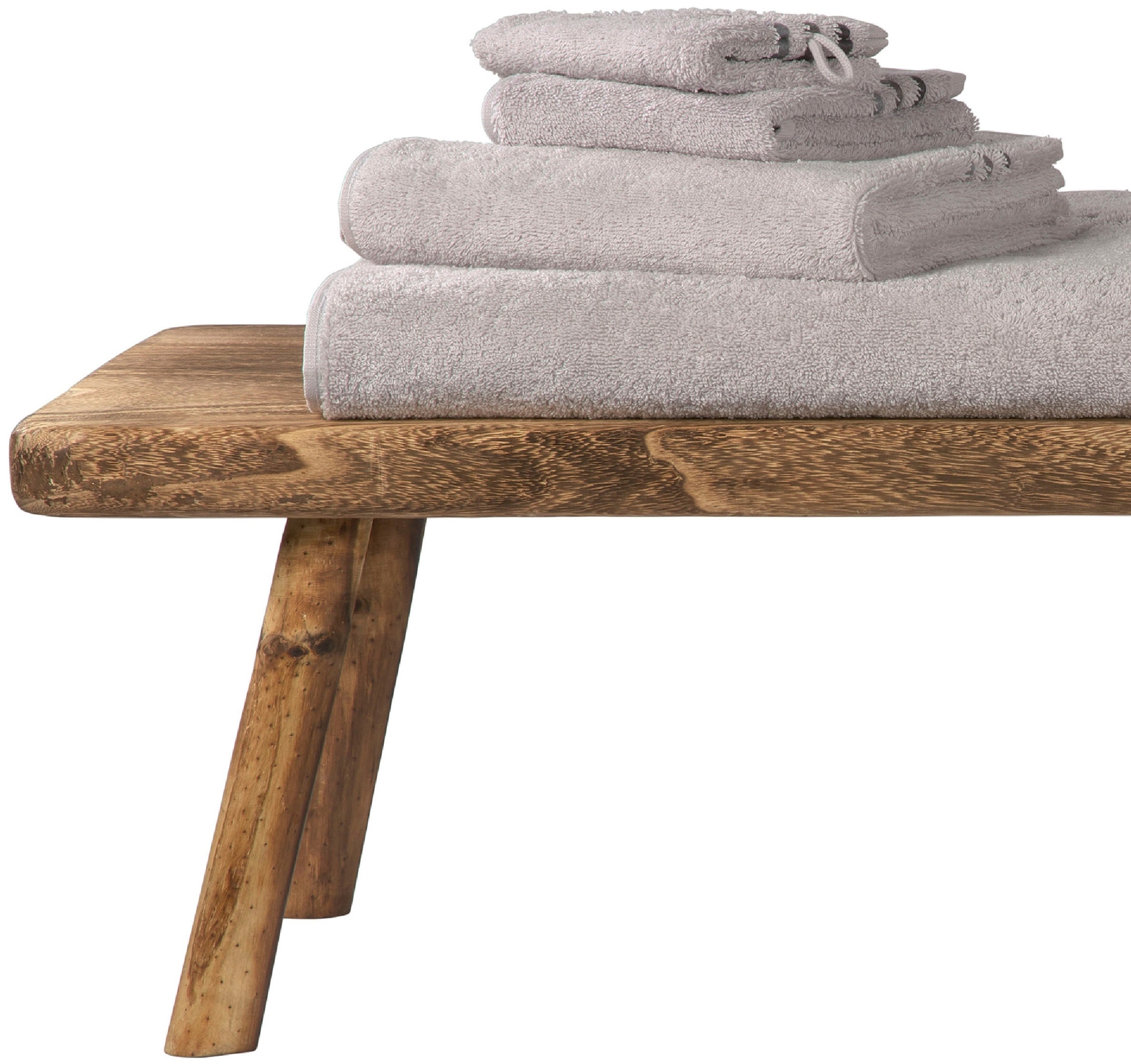 Schiesser Duschtücher "Skyline Color aus 100 % Baumwolle mit eleganter Stre günstig online kaufen