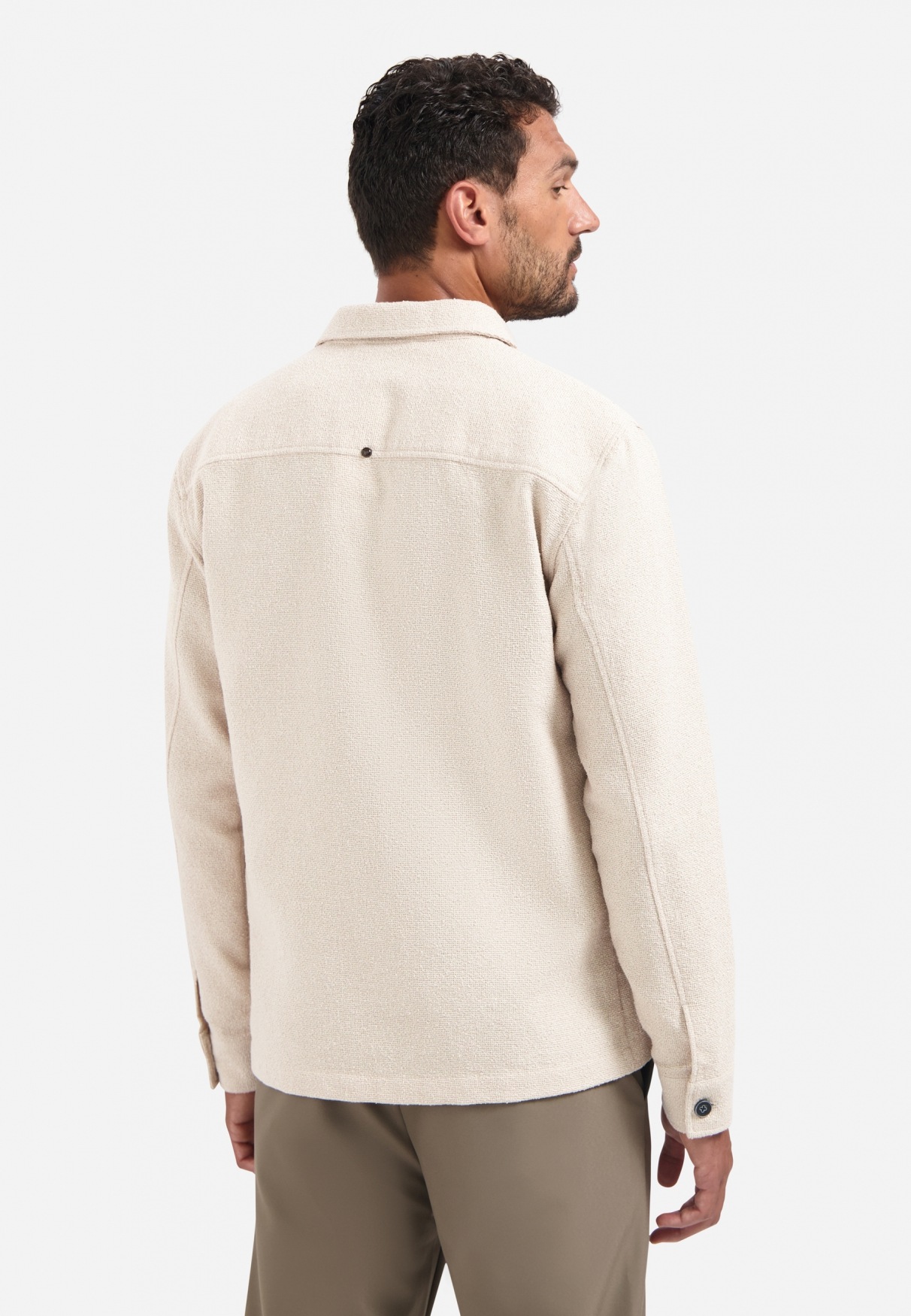 NO EXCESS Langarmhemd »No Excess Overshirt mit Knöpfen Overshirt Full Button Stretch«

