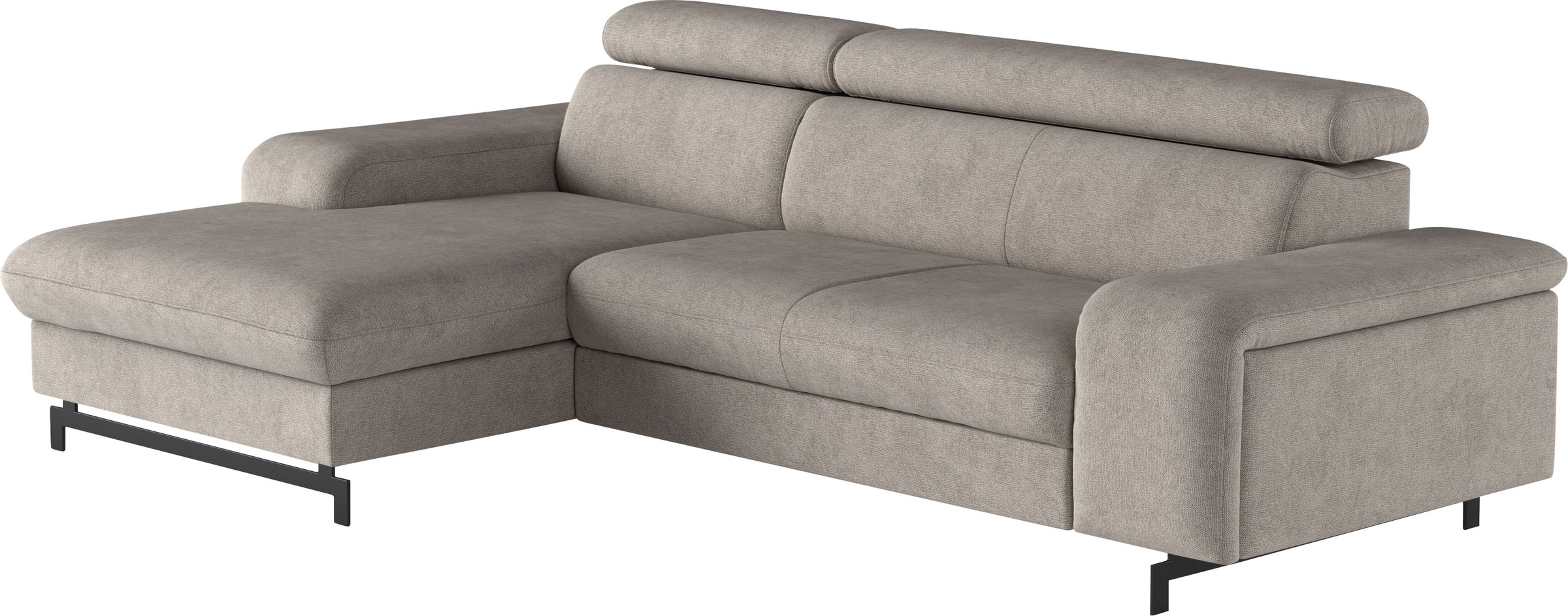 COTTA Ecksofa »Emma L-Form«, mit Kopfteilverstellung, wahlweise mit Bettfunktion & Bettkasten