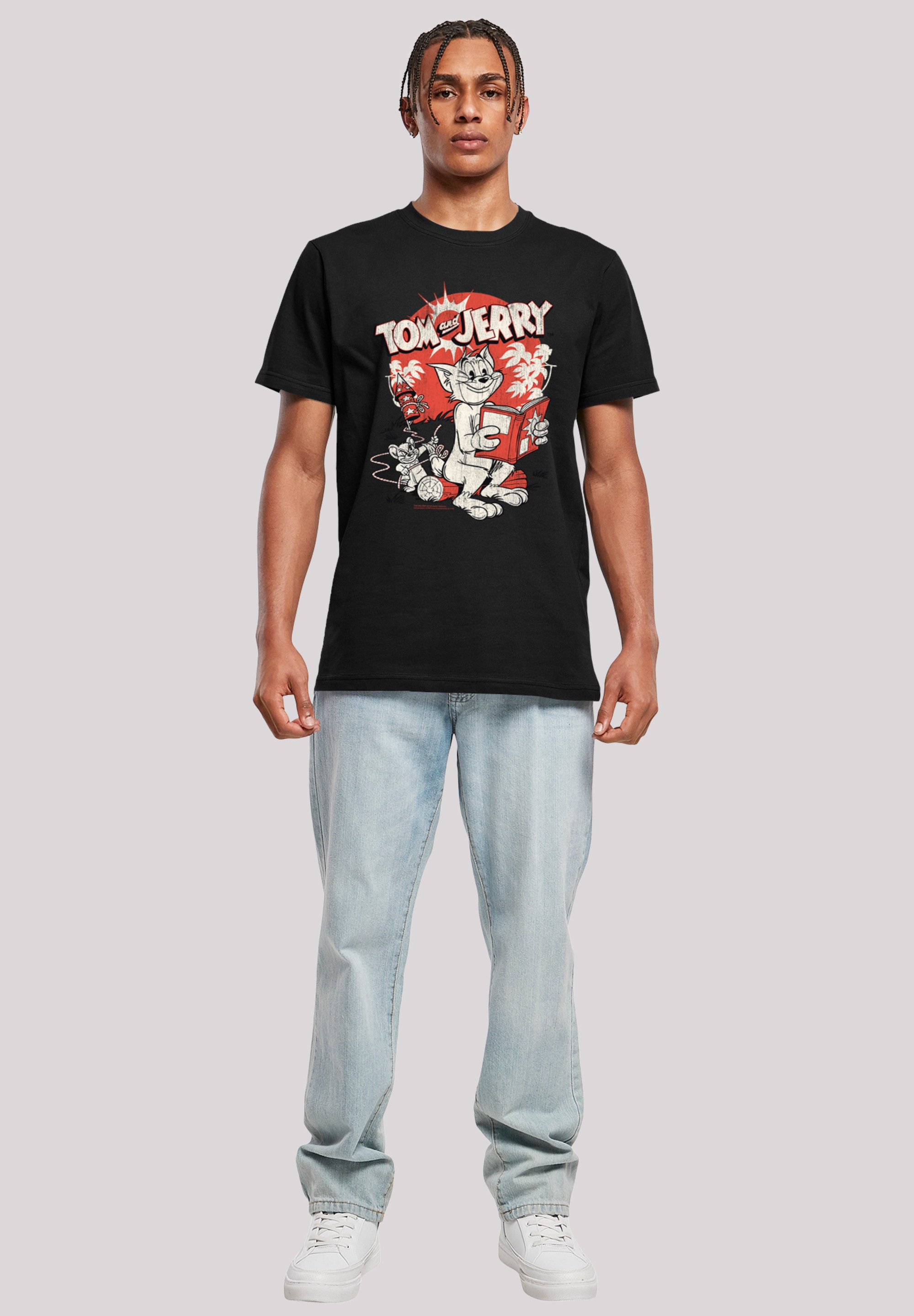F4NT4STIC T-Shirt »Tom und Jerry Rocket Prank«, Herren,Premium Merch,Regular-Fit,Basic,Bedruckt