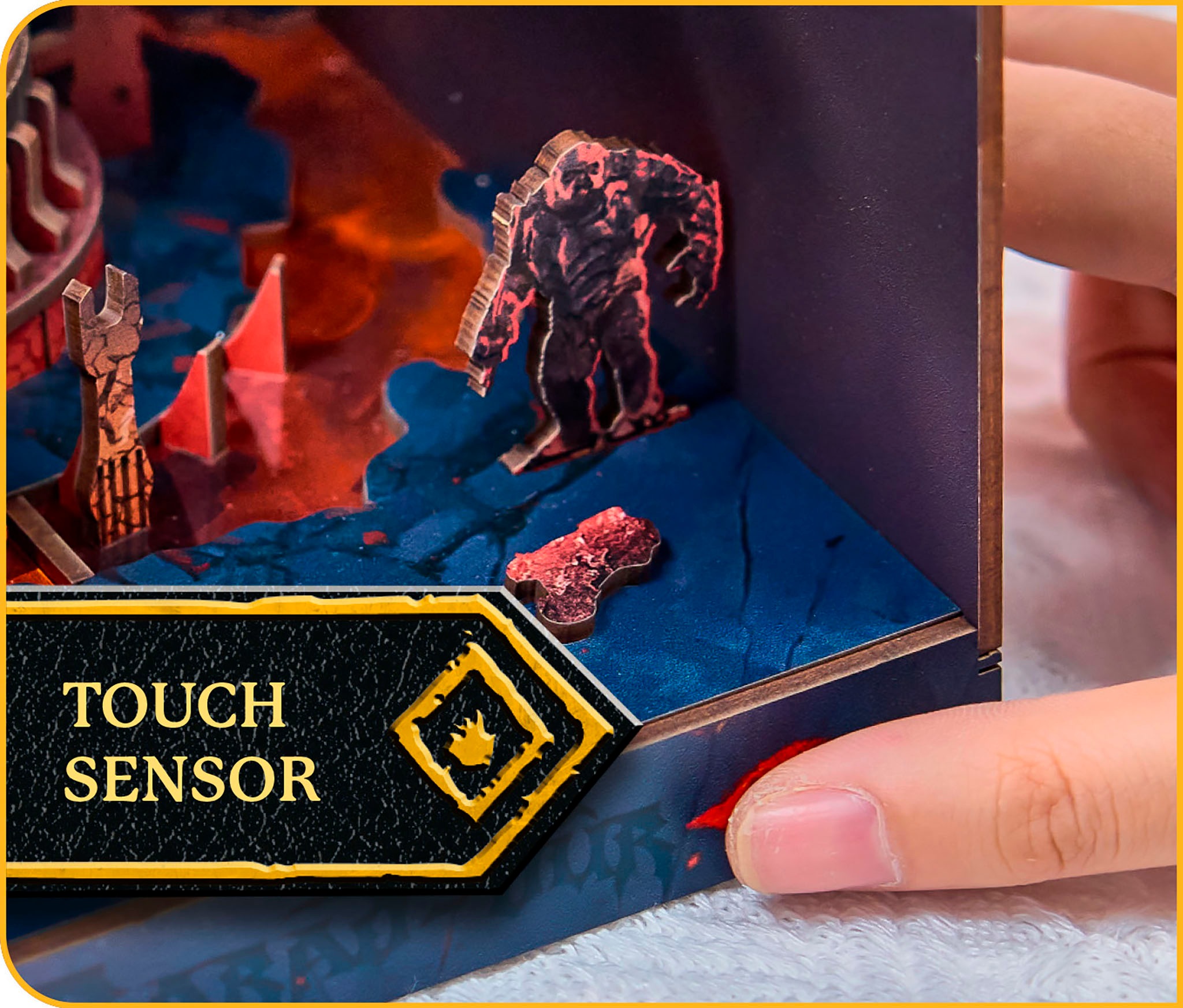 Revell® 3D-Puzzle »Book Nook, Tiny Adventures Herr der Ringe Barad-Dûr«, Buchstütze; mit LED-Beleuchtung