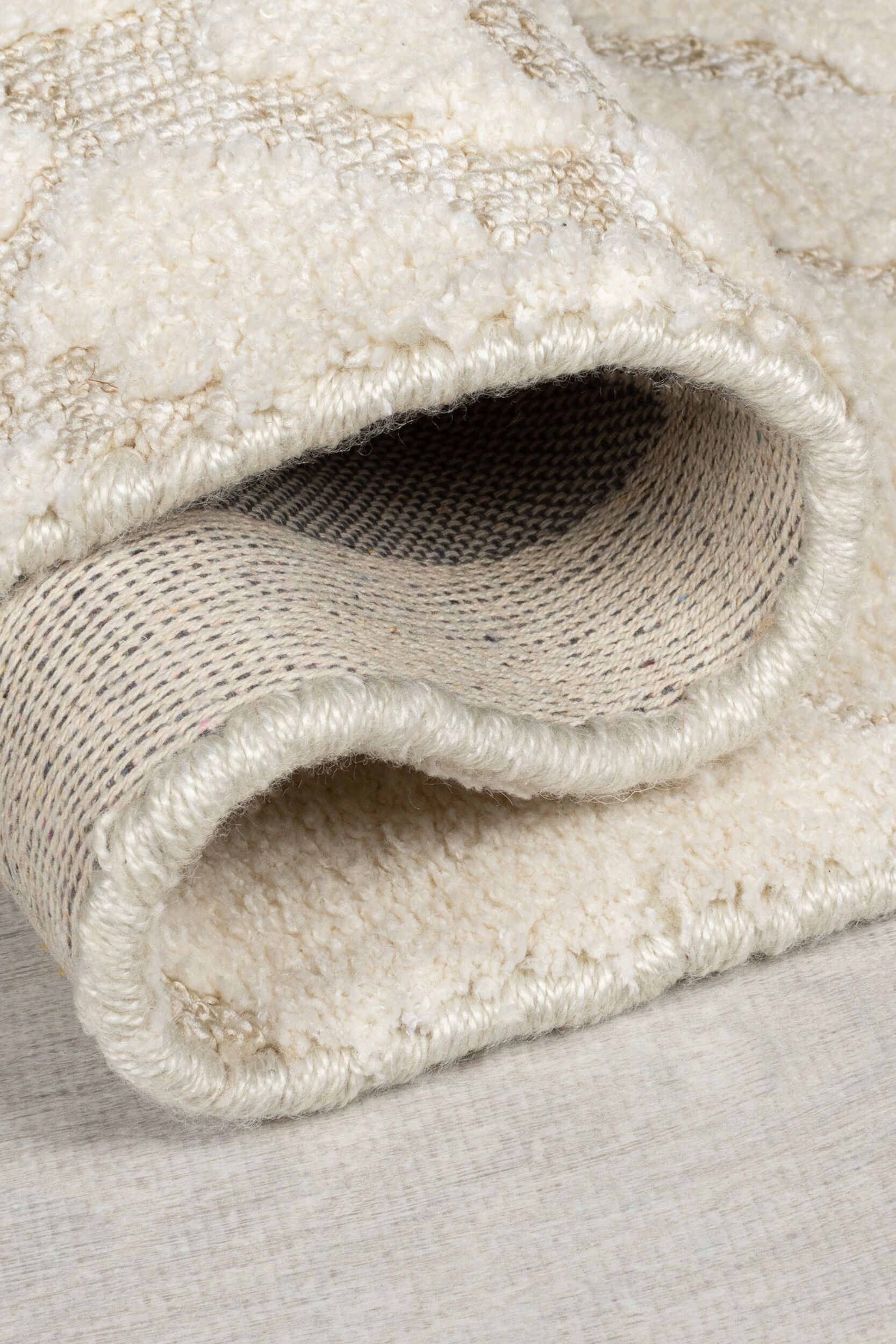 Thumbnail - FLAIR RUGS Teppich "Remy" rechteckig 12 mm Höhe Hoch-niedriger Flor in Wolle-Optik