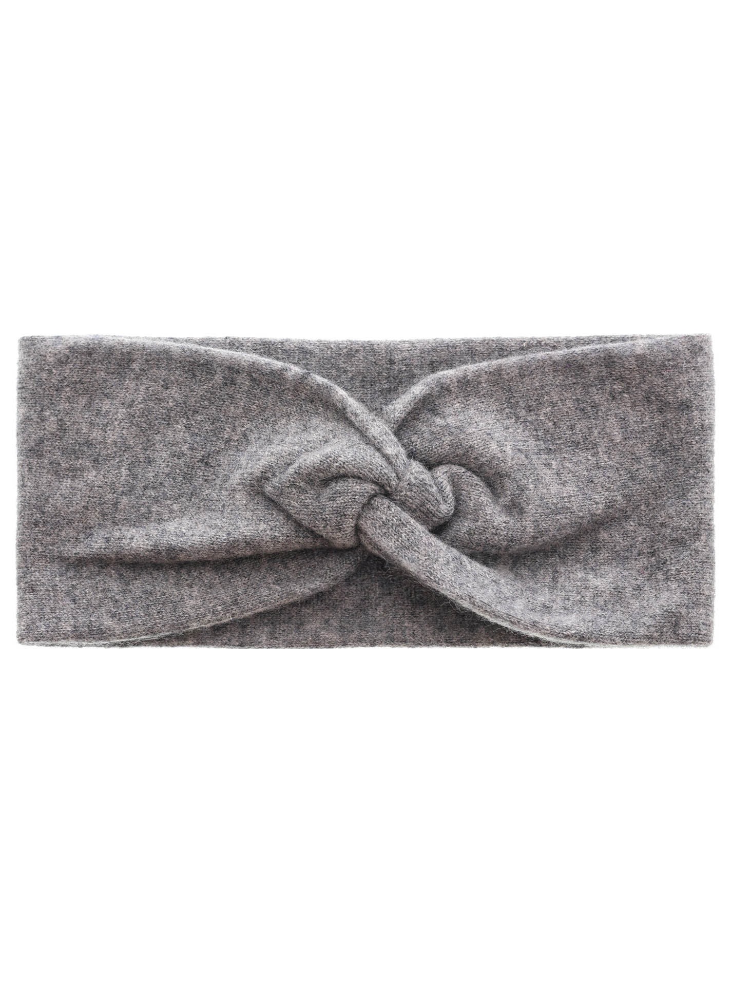 Zwillingsherz Stirnband ""Classic"" Knoten vorn, Cashmere, Feinstrick
