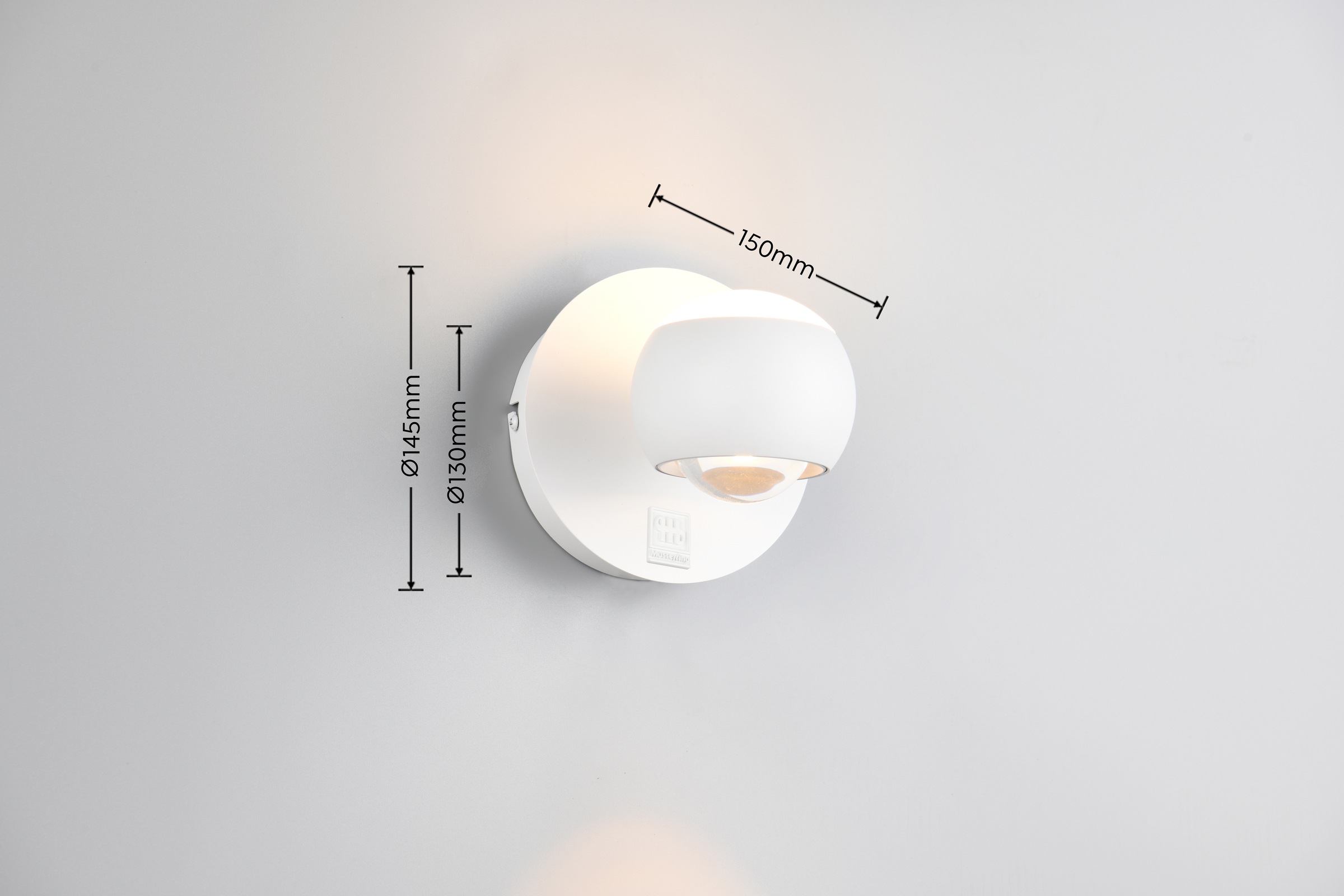 Musterring LED Wandleuchte »CANNON, 1-flammige LED Wandlampe 5W 500Lumen 2300-4000K CCT« LED-Board 1 Stk. Farbwechsler | warmweiß - kaltweiß mit Fernbedienung, schwenkbares up-and-down Licht dimmbar Memory