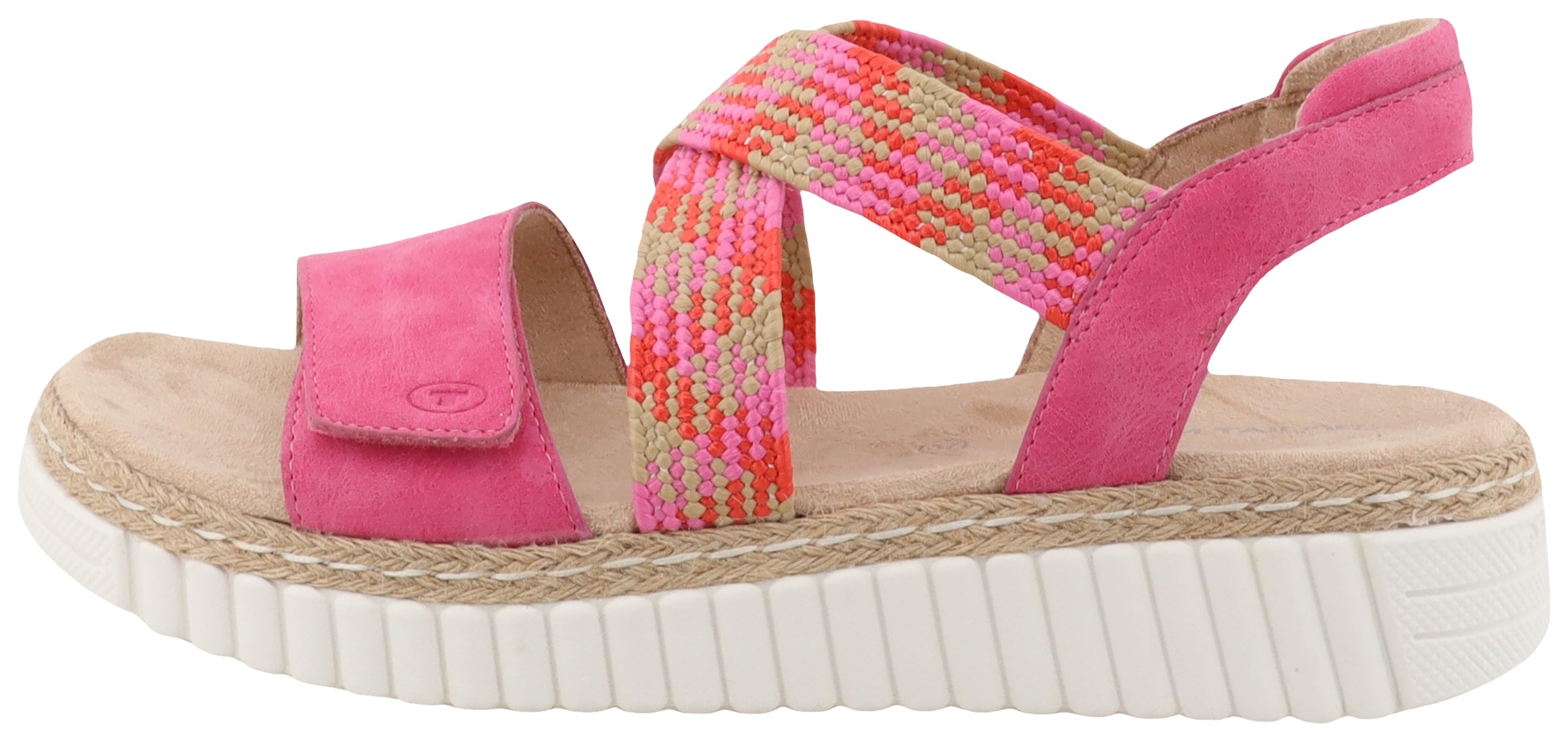 TOM TAILOR Sandalette, Plateau, Riemchensandale, Klettverschluss für leichtes Anziehen