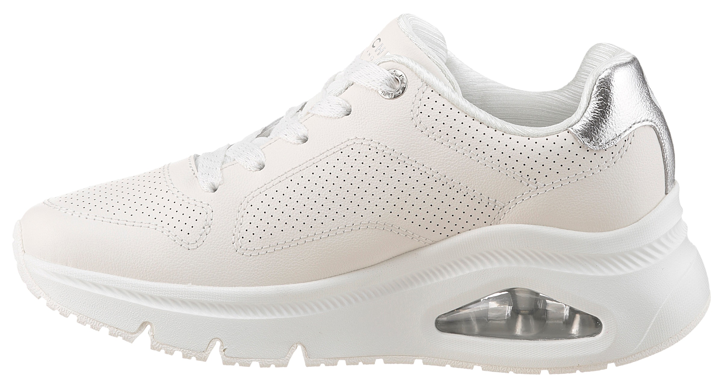 Skechers Sneaker »UNO ICON«, Schnürschuh, Freizeitschuh mit Metallic Elementen