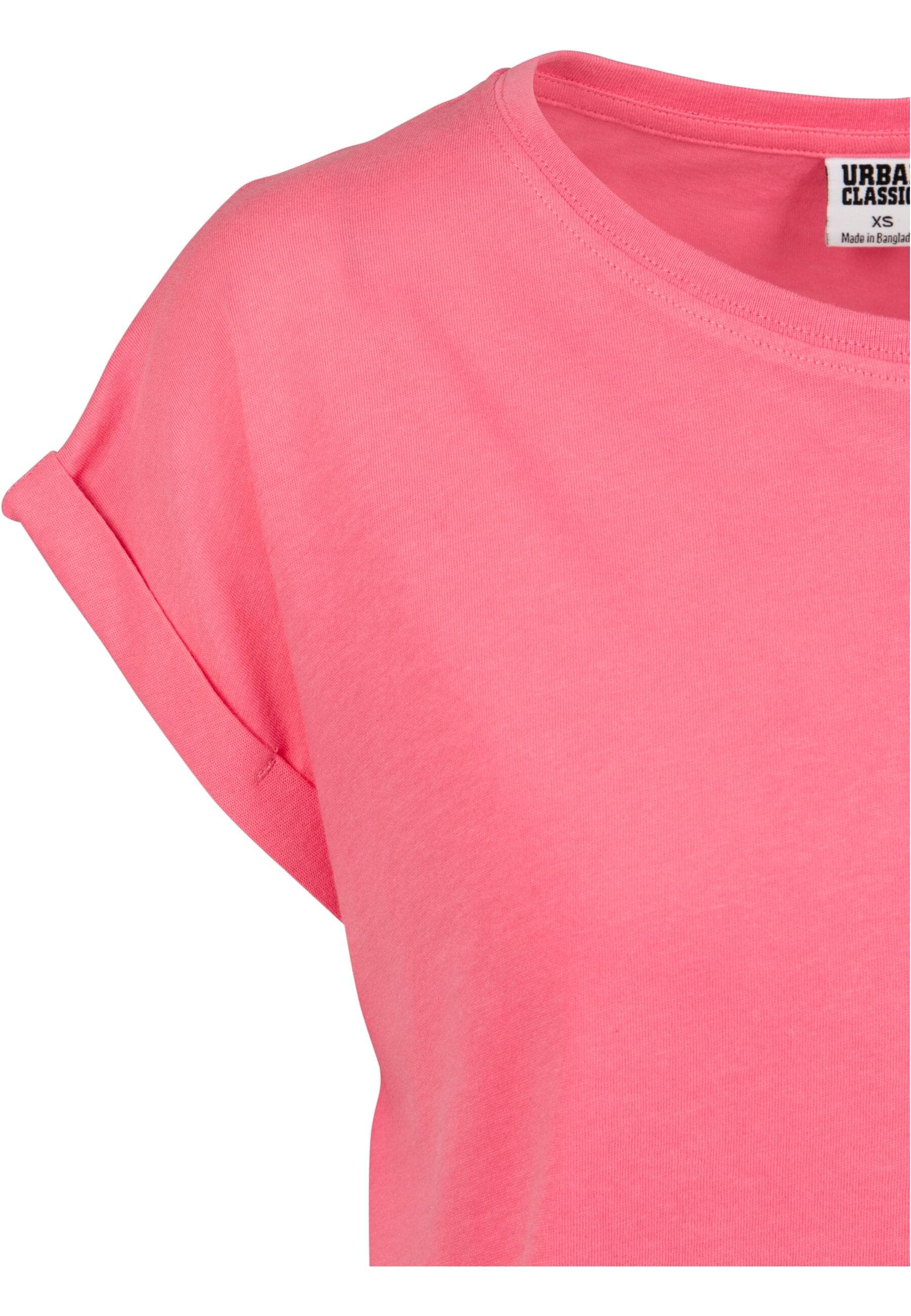 URBAN CLASSICS Kurzarmshirt »Urban Classics Damen Ladies Extended Shoulder Tee«, (1 tlg.)