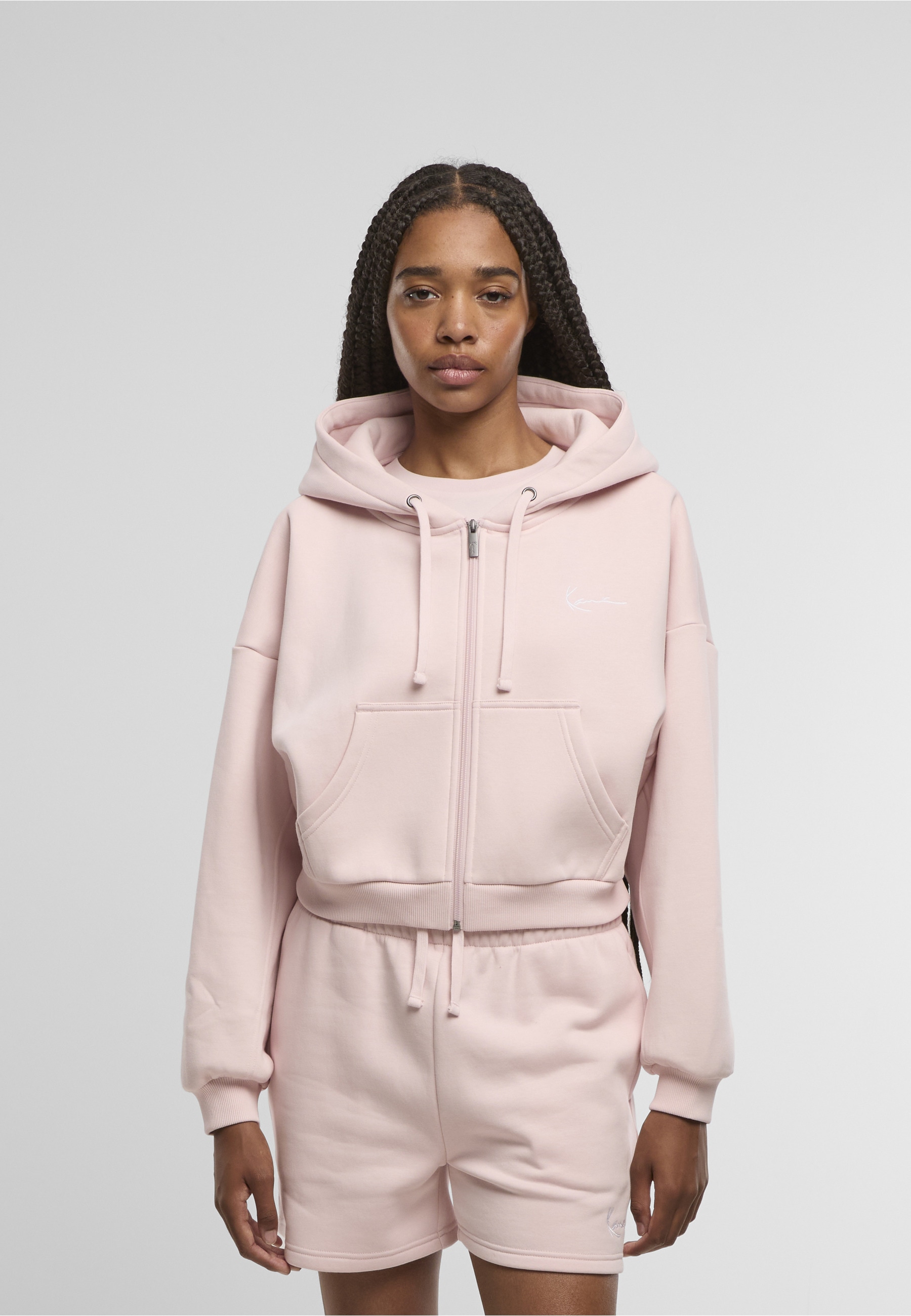 Karl Kani Funktions-Kapuzensweatjacke »Karl Kani Small Signature Essential Crop Zip Hoodie«