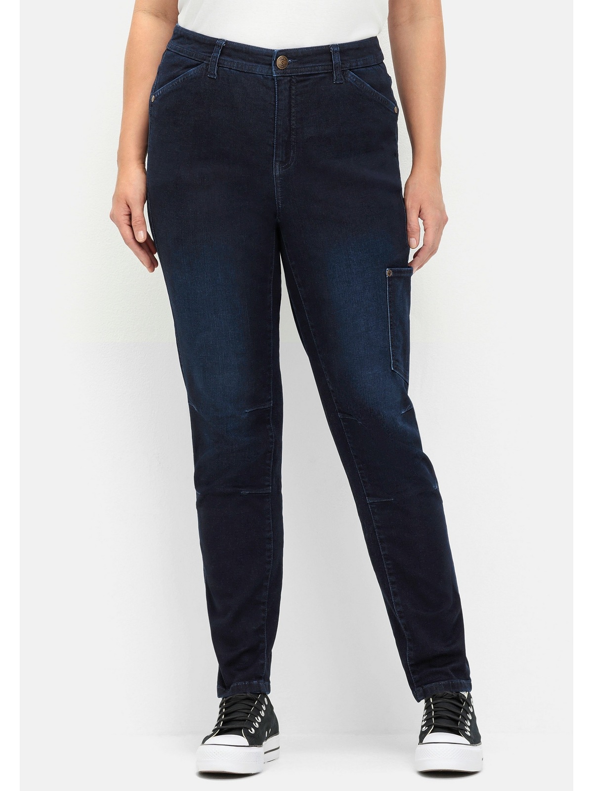 Sheego Stretch-Jeans »Große Größen« mit Tasche seitlich am Bein