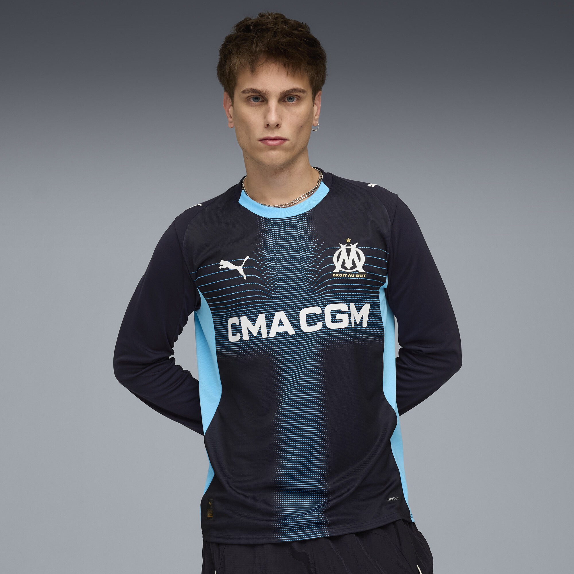 PUMA Trainingsshirt »Olympique de Marseille 25/26 Langarm-Auswärtstrikot Herren«