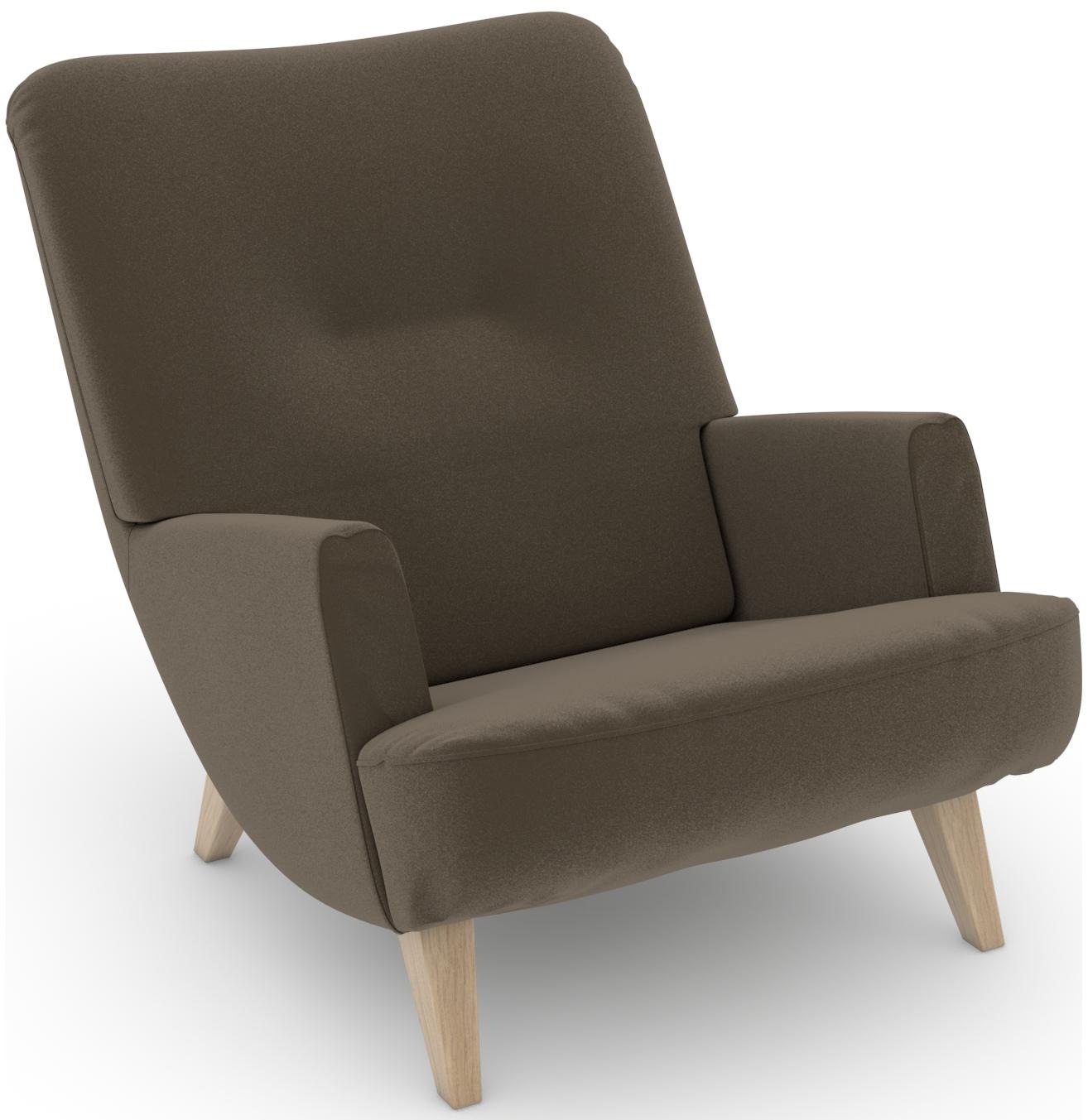 Max Winzer® Loungesessel »build-a-chair Borano außergewöhnlicher Sessel, tolle Farbkombinationen«, modern im Retrolook, zum Selbstgestalten