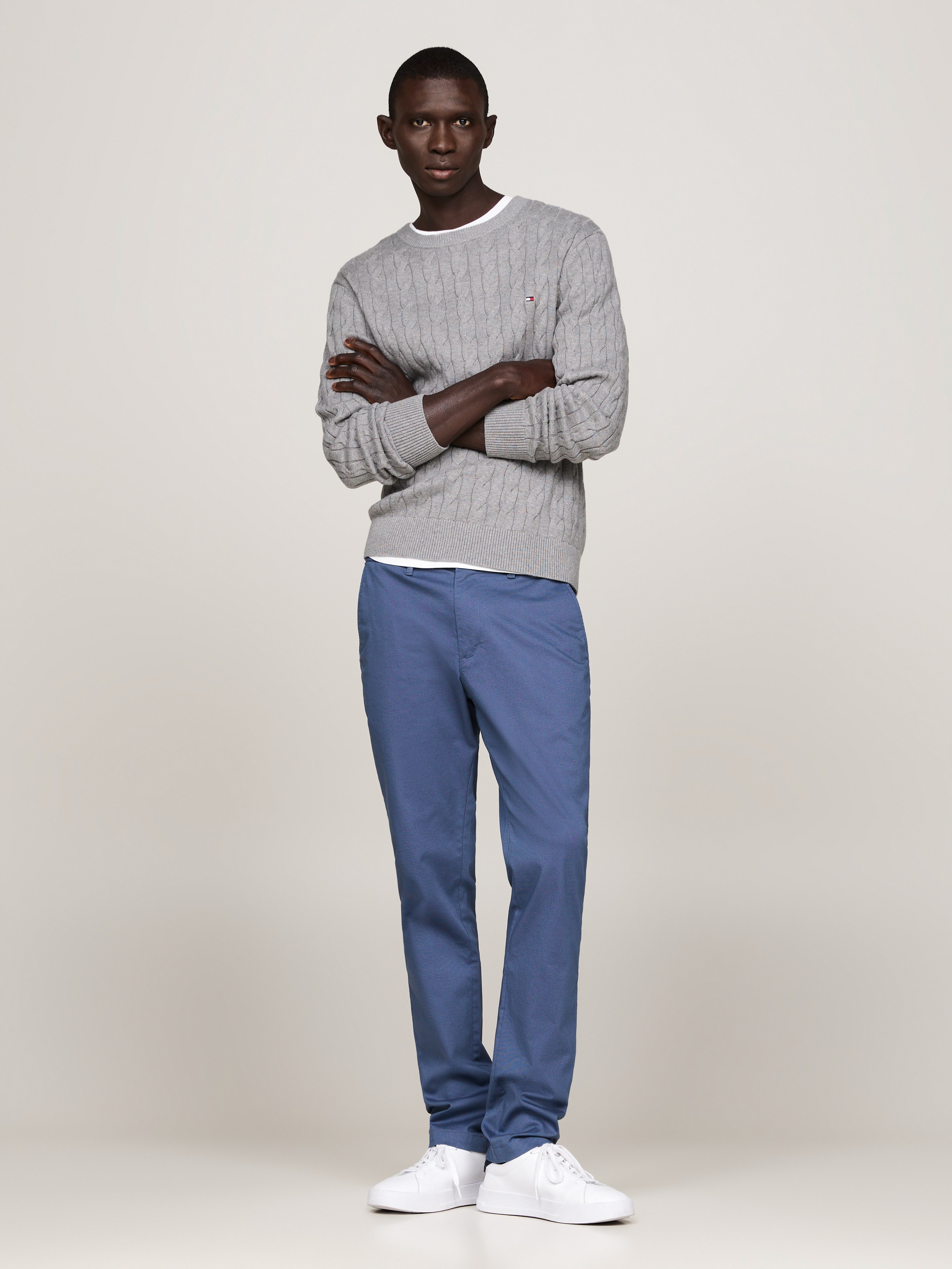 Tommy Hilfiger Chinohose »CHINO BLEECKER PRINTED STRUCTURE«