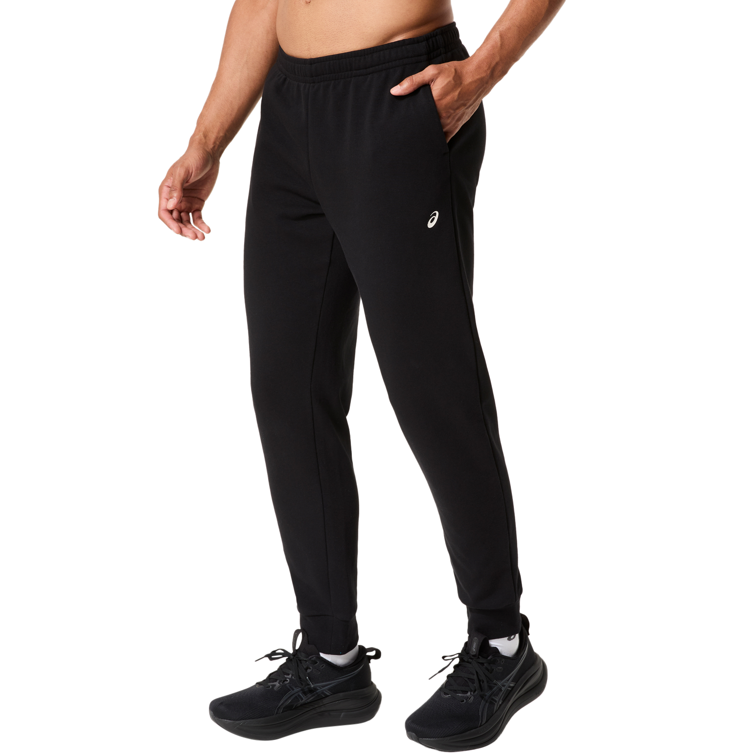 Asics Jogginghose "FRENCH TERRY PANT" Praktische Taschen, Verstellbare Passform, Weiches Material