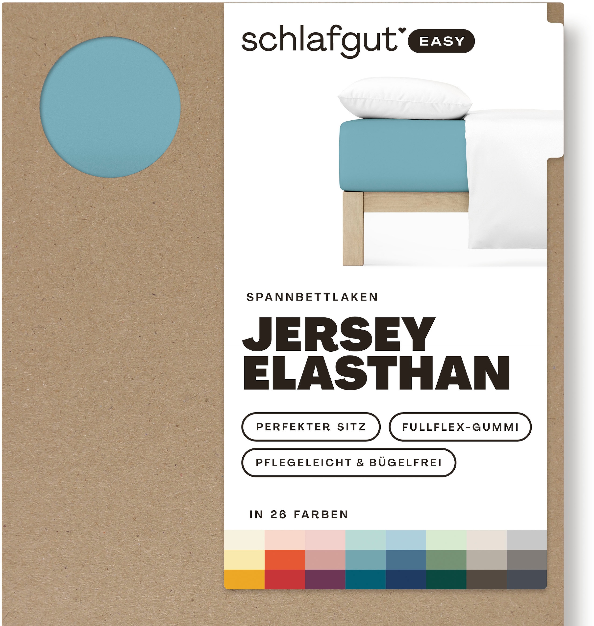 Schlafgut Spannbettlaken "EASY Jersey Elasthan", MADE IN GREEN by OEKO-TEX