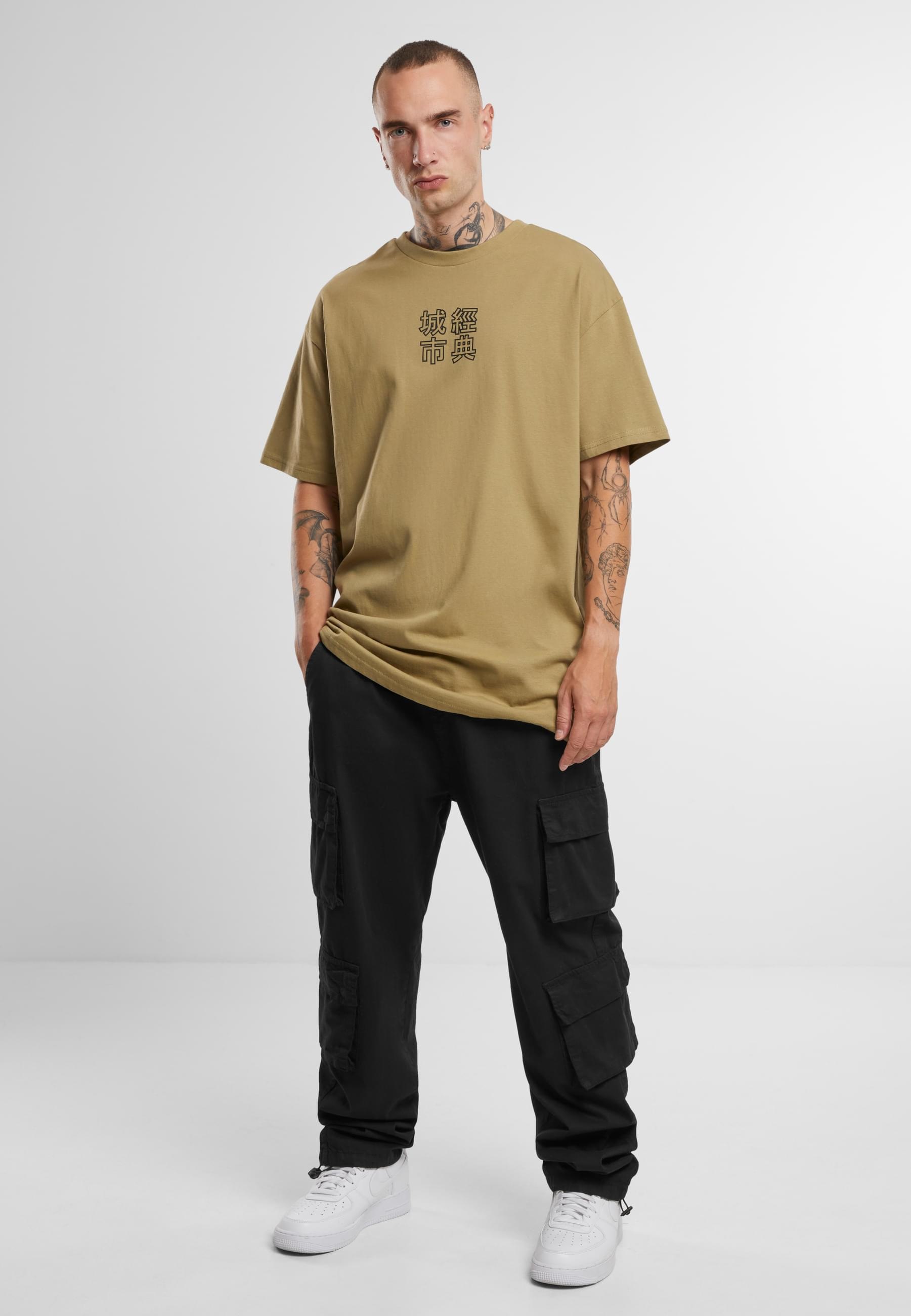 URBAN CLASSICS T-Shirt »Urban Classics Herren Chinese Symbol Tee«, (1 tlg.)