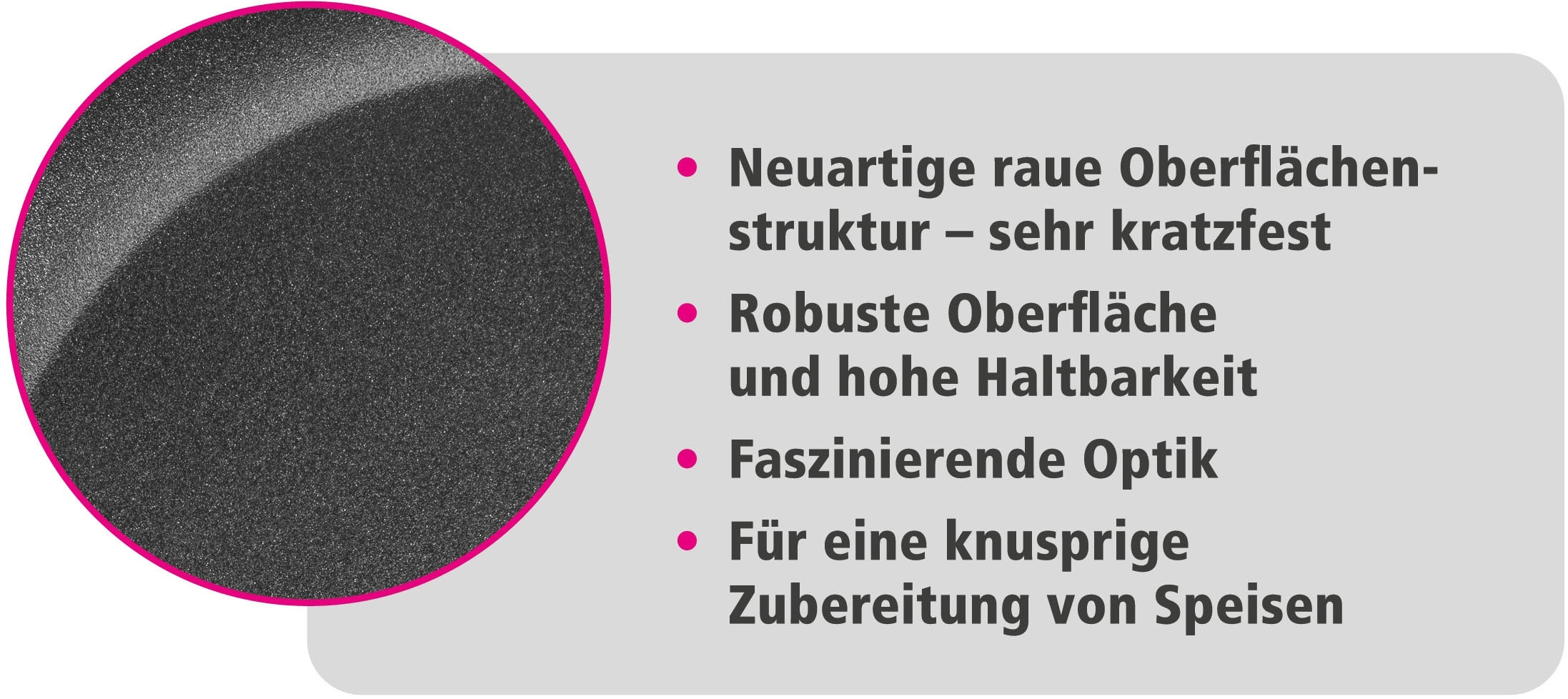 GSW Grillpfanne »Titanium Granit Advanced«, Aluminiumguss, (1 tlg.), Grillpfanne aus Aluminium-Guss mit Antihaft-Versiegelung