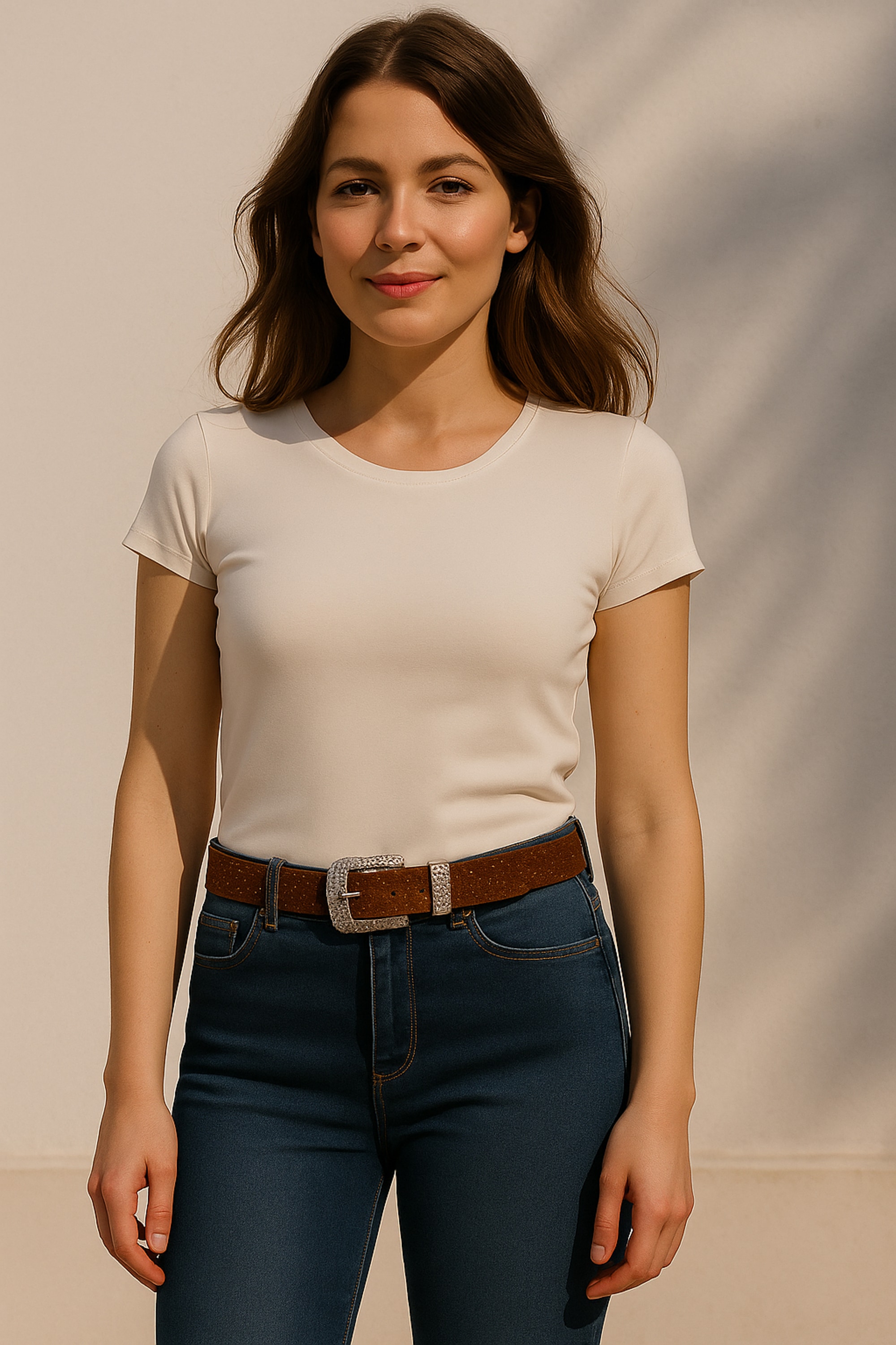 COLLEZIONE ALESSANDRO Ledergürtel »Sparkle« aus echtem Leder, mit silbernen Punkten