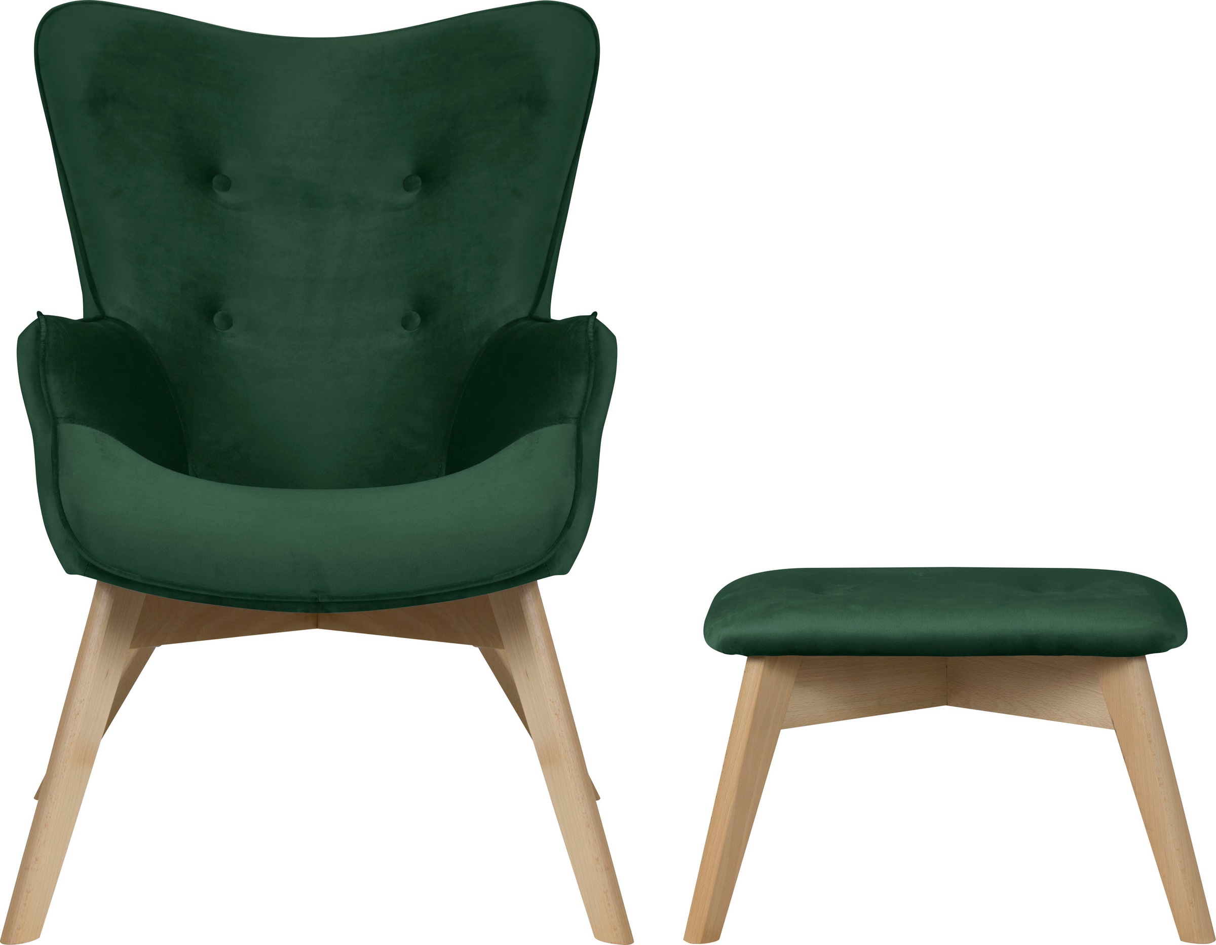 Home Affaire Nicko Armchair dark green 5