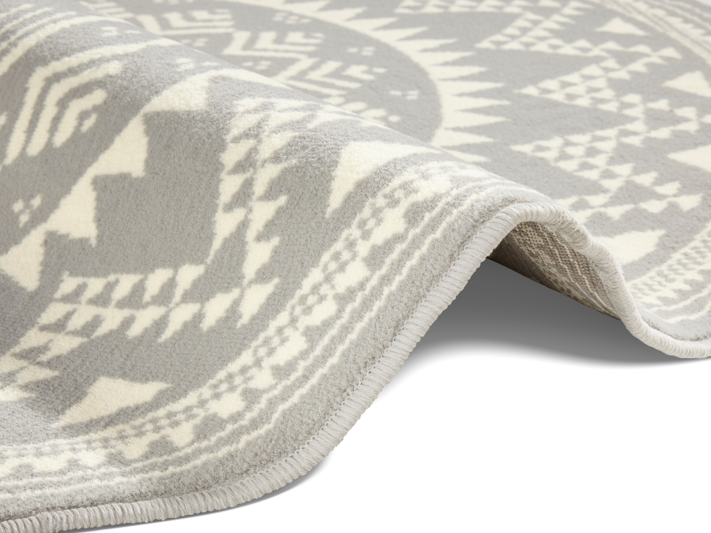 HANSE Home Teppich »Valencia«, rund, 9 mm Höhe, Kurzflor, Modern, Vintage, Mandala, Wohnzimmer, Kinderzimmer, Flur