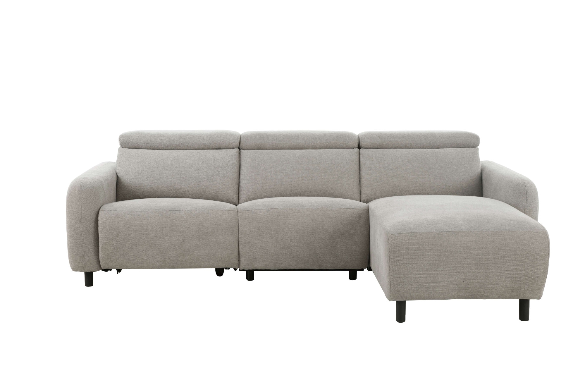Home affaire Ecksofa »SKAANE Struktur, L-Form, 274 cm, manuelle u. elektrische Funktion,«, 274 cm, mit Kopfteilverstellung und man. oder elektr. Relaxfunktion