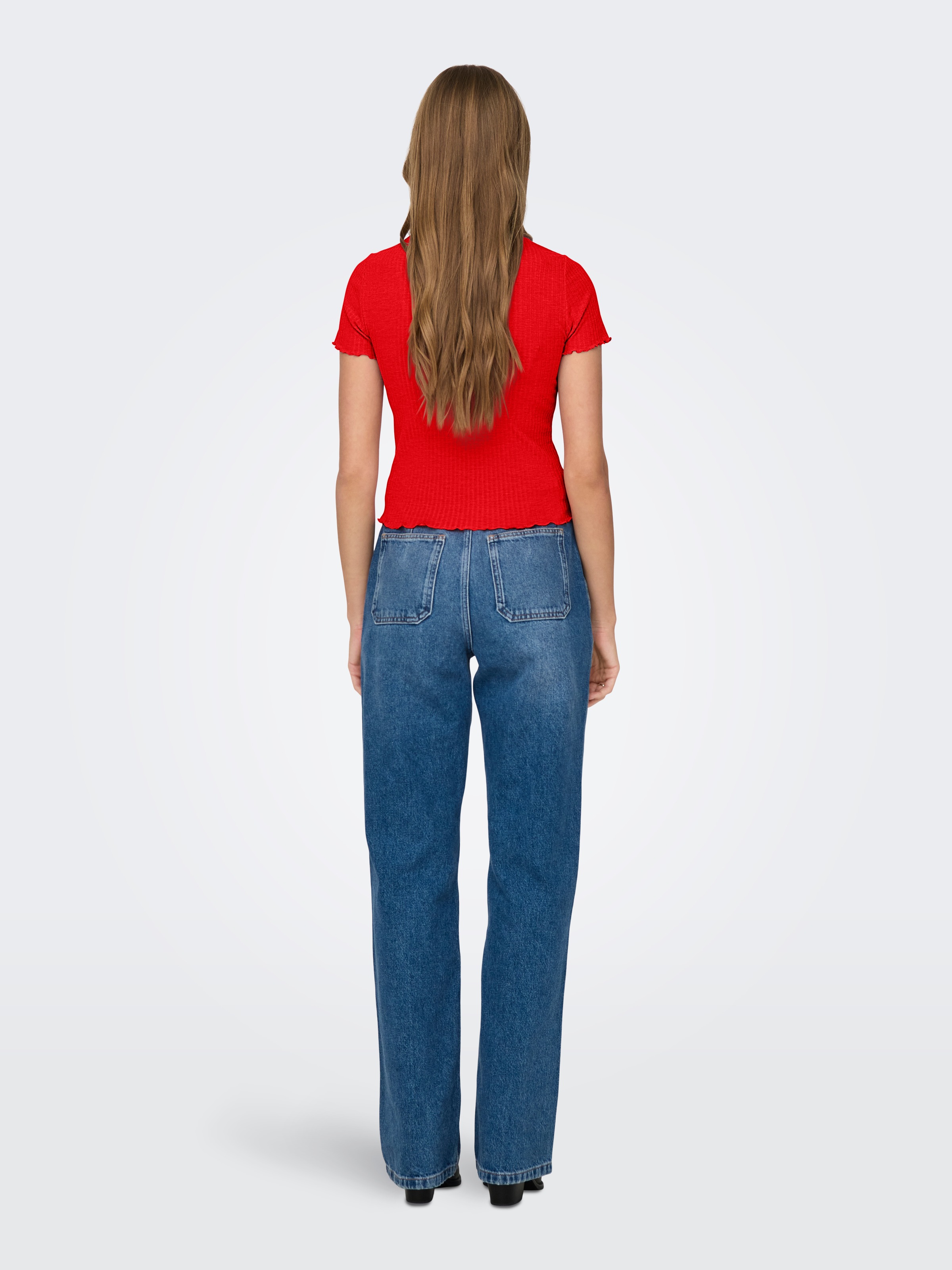 ONLY Rundhalsshirt "ONLEMMA S/S SHORT TOP NOOS JRS" Rundhals, modisch, regu günstig online kaufen