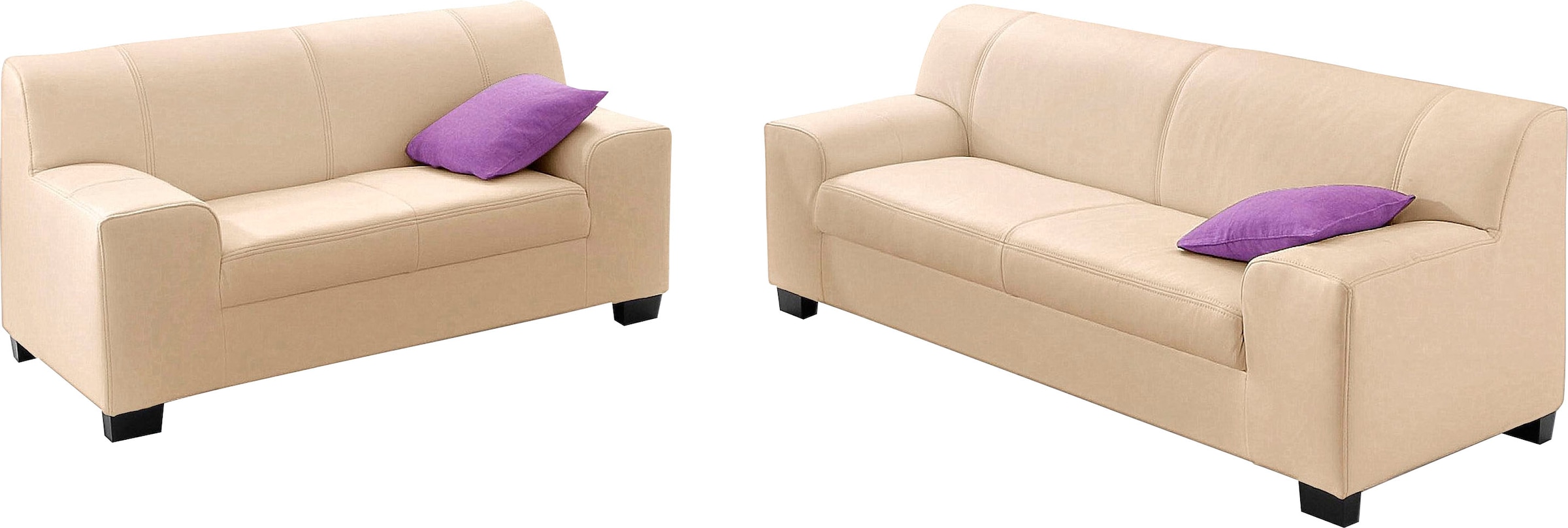 DOMO collection Polstergarnitur »Amando«, (Spar-Set), bestehend aus 2er- und 3er-Sofa