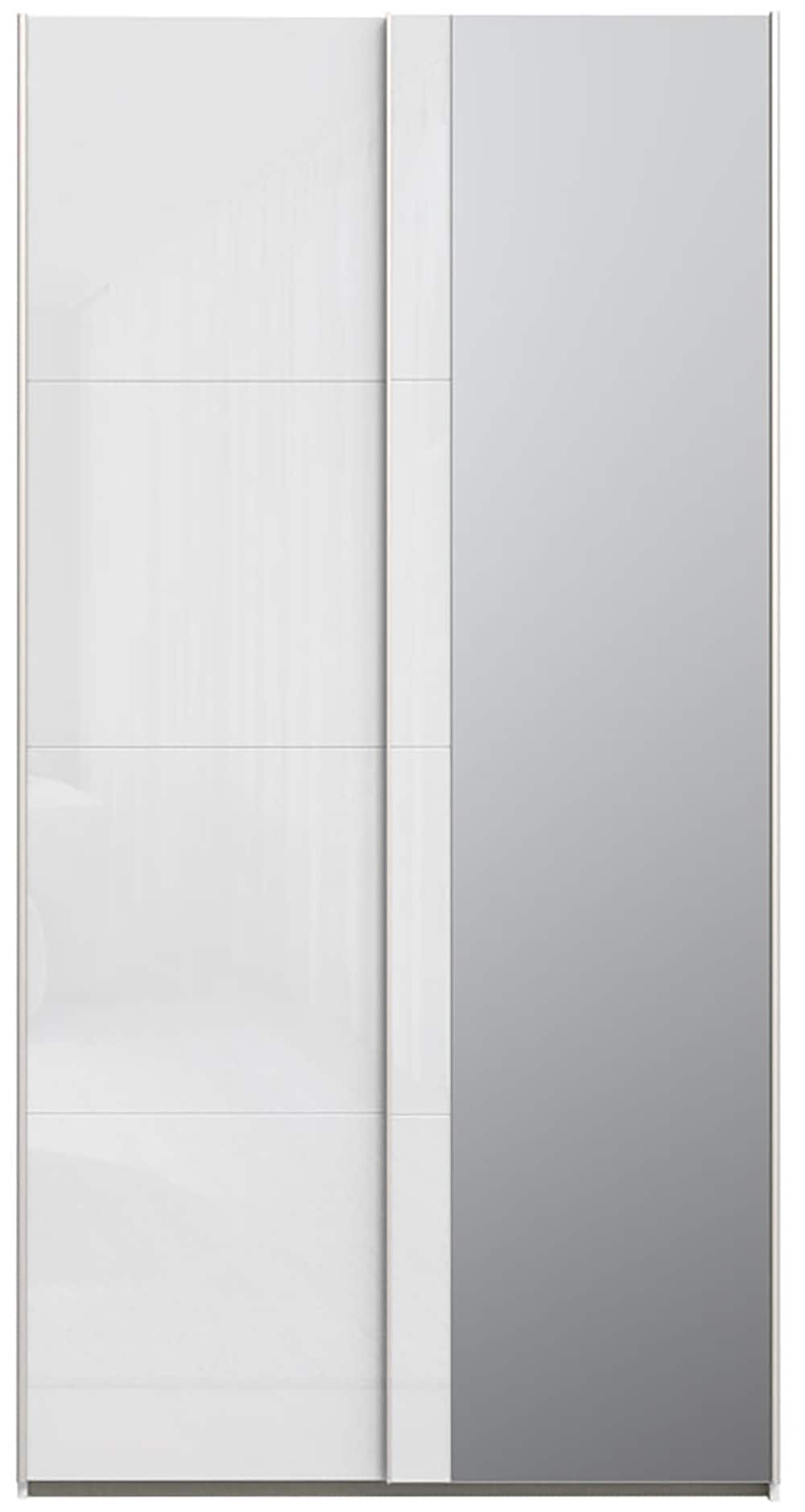 FORTE Schwebetürenschrank »Fittio. Made in Europe, 2 Schiebetüren, modernes Design«, Höhe 2,35 mtr, stehende Montage, Spiegel