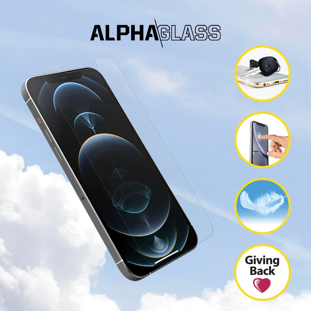 Otterbox Displayschutzglas »Alpha Glass iPhone 12 Pro Max - clear«, für iPhone 12 Pro Max, (1 St.), Displayschutzfolie