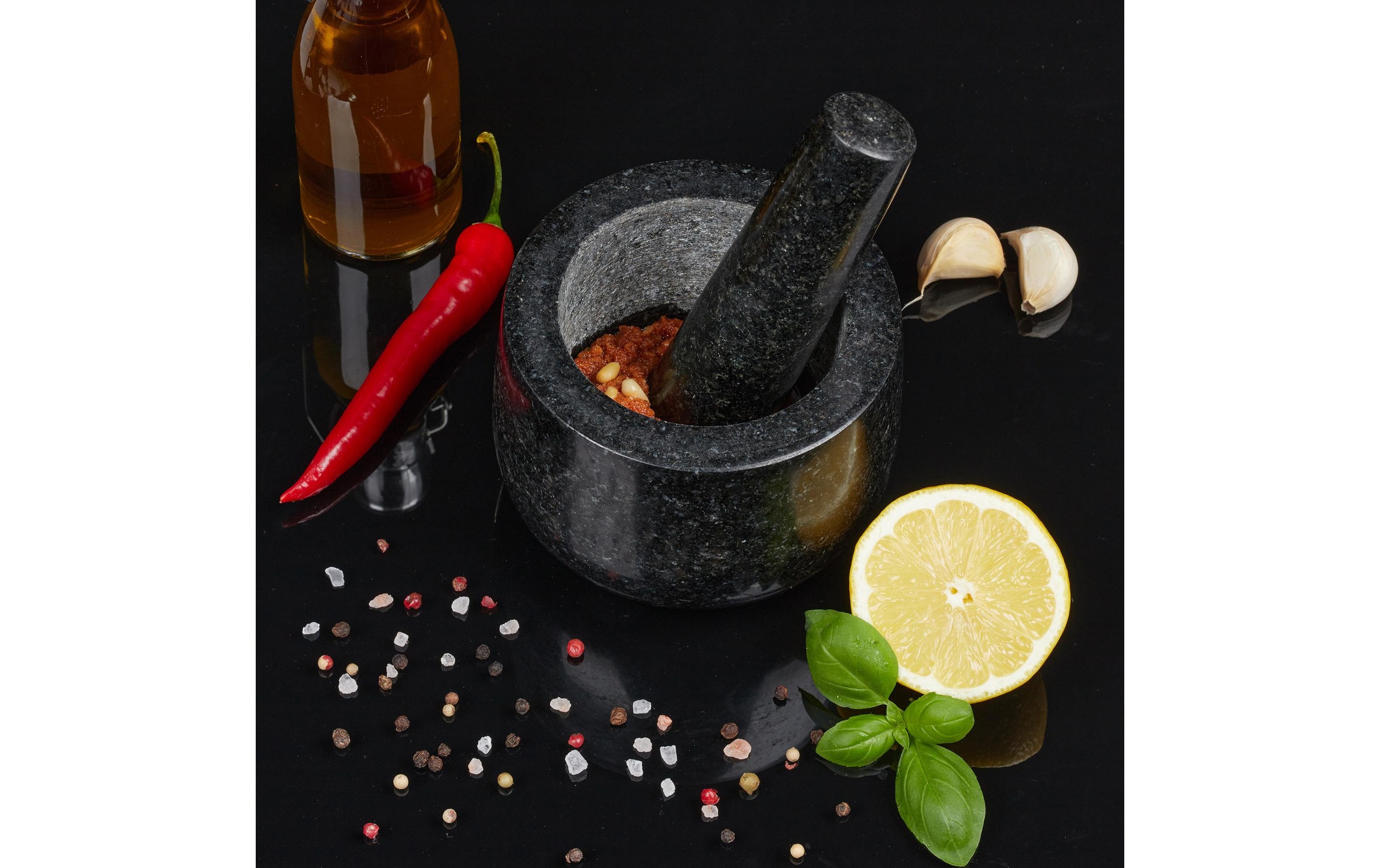 relaxdays Mörser »mit Stössel 12 cm«
